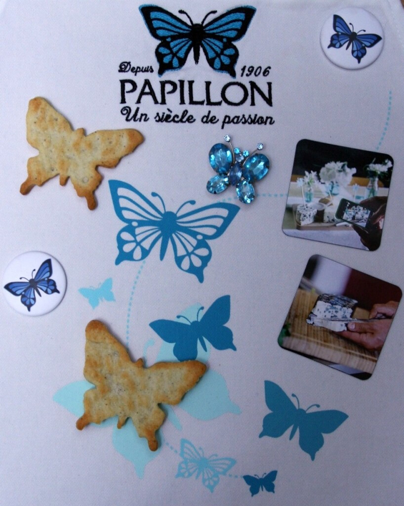 Sablés papillons au roquefort