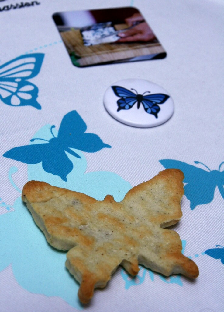 Sablés papillons au roquefort