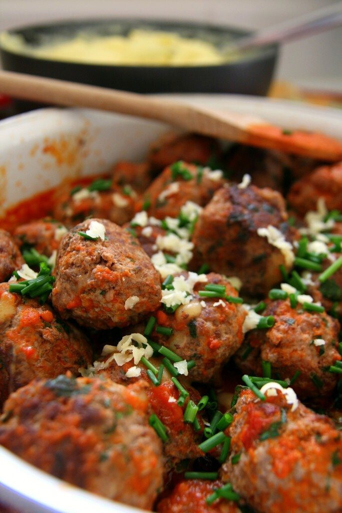 Cheddar meatballs