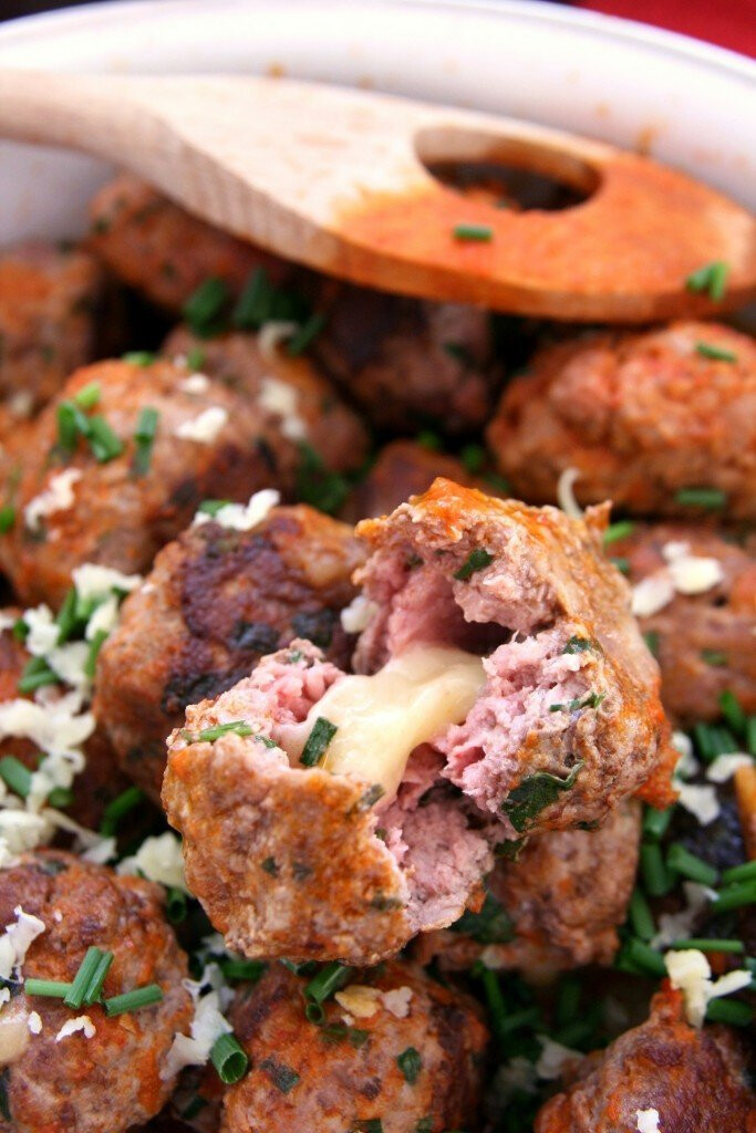 Cheddar meatballs