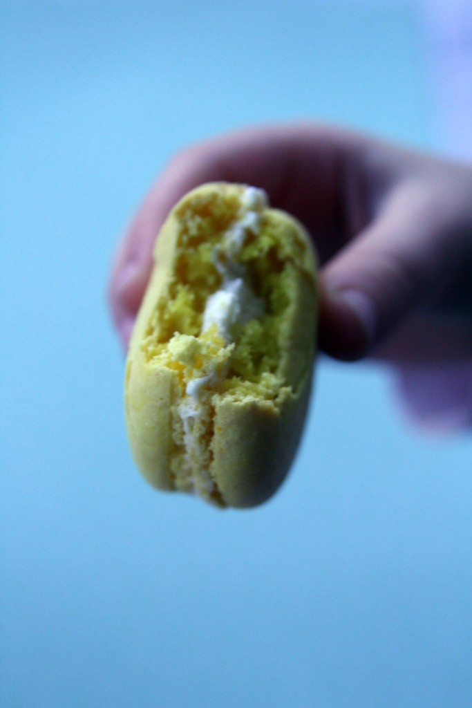 Macaron chantilly au yuzu