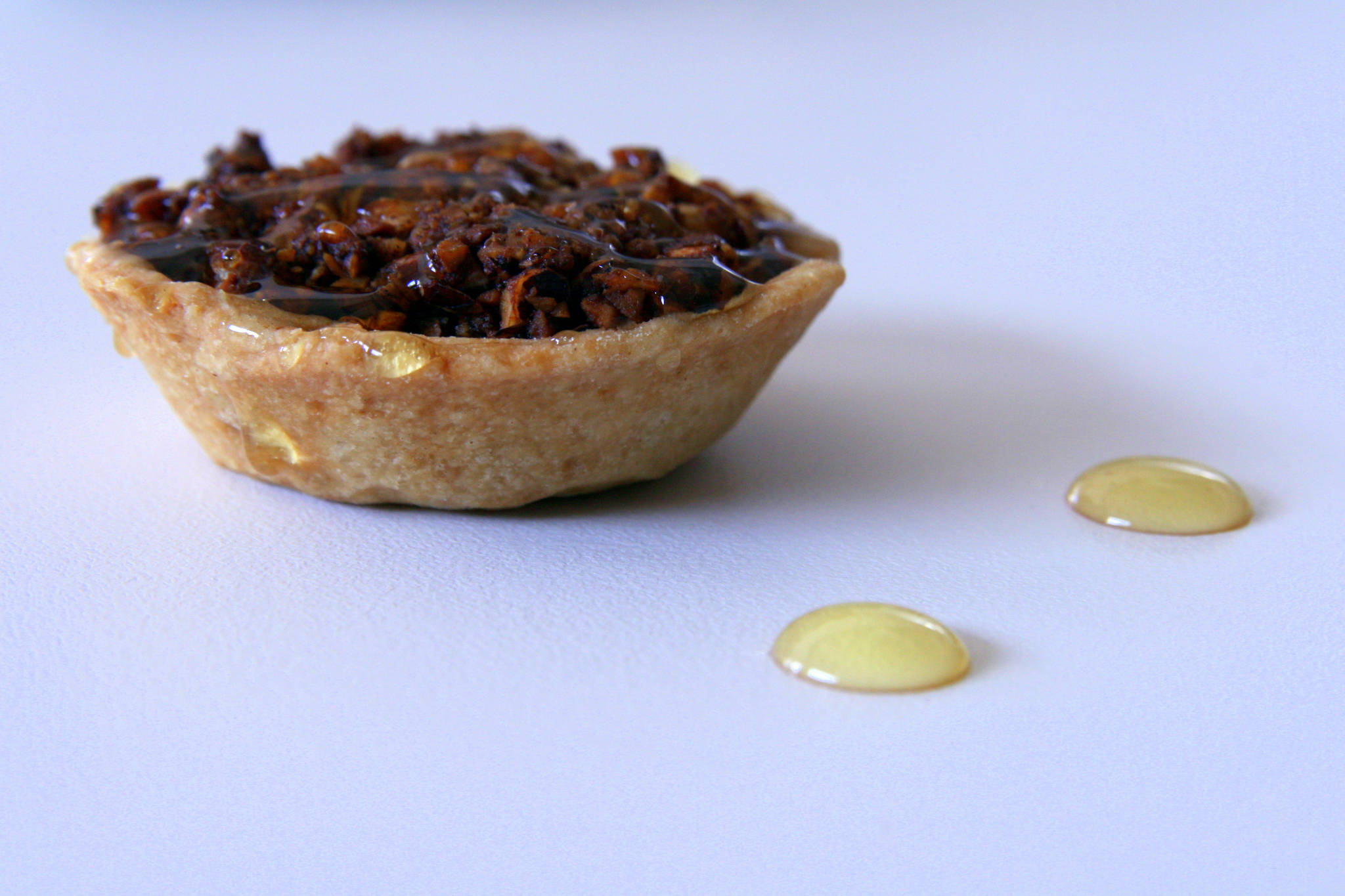 Tartelettes poires - noix de pécan au miel de thym