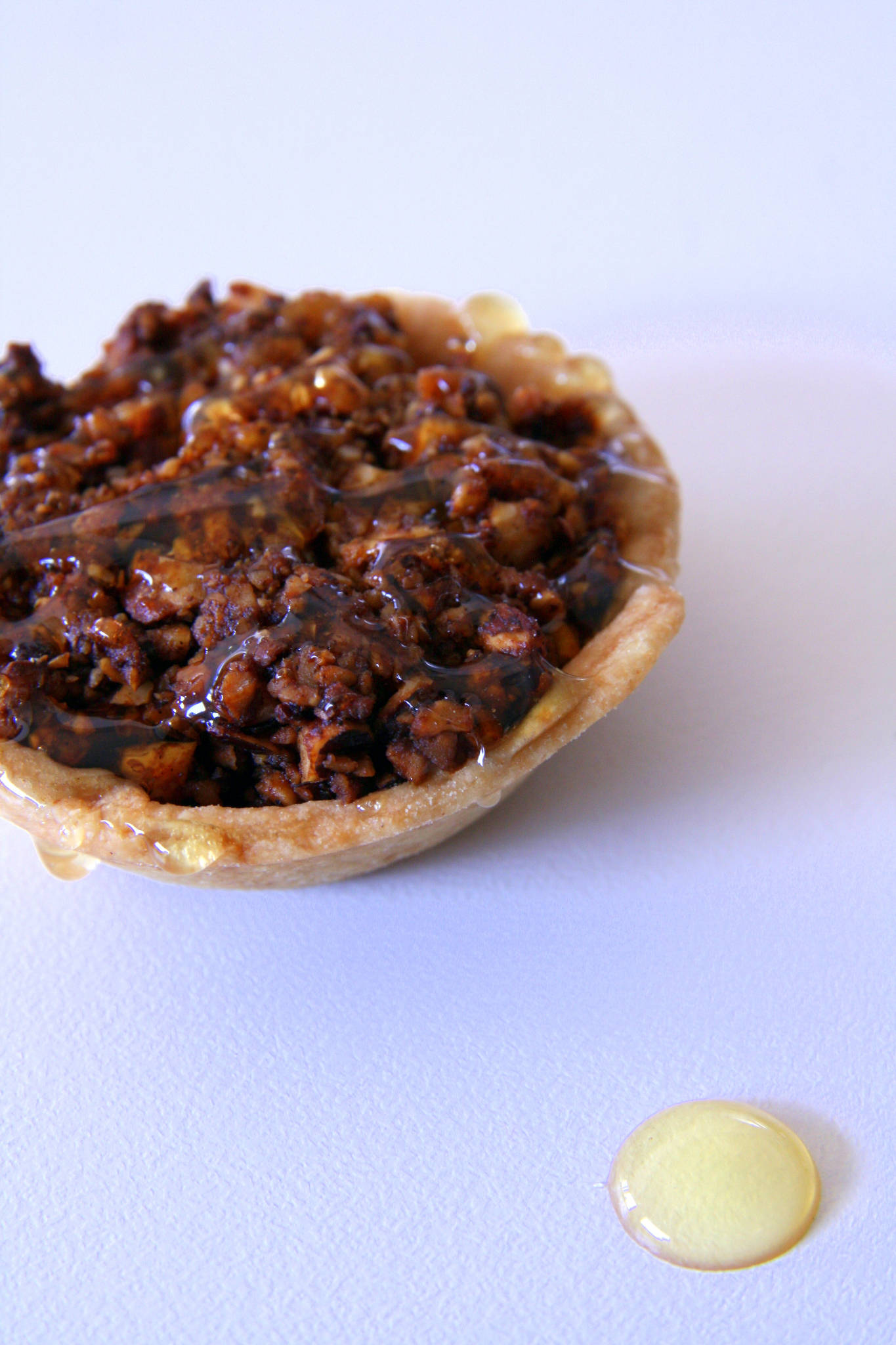 Tartelettes poires - noix de pécan au miel de thym