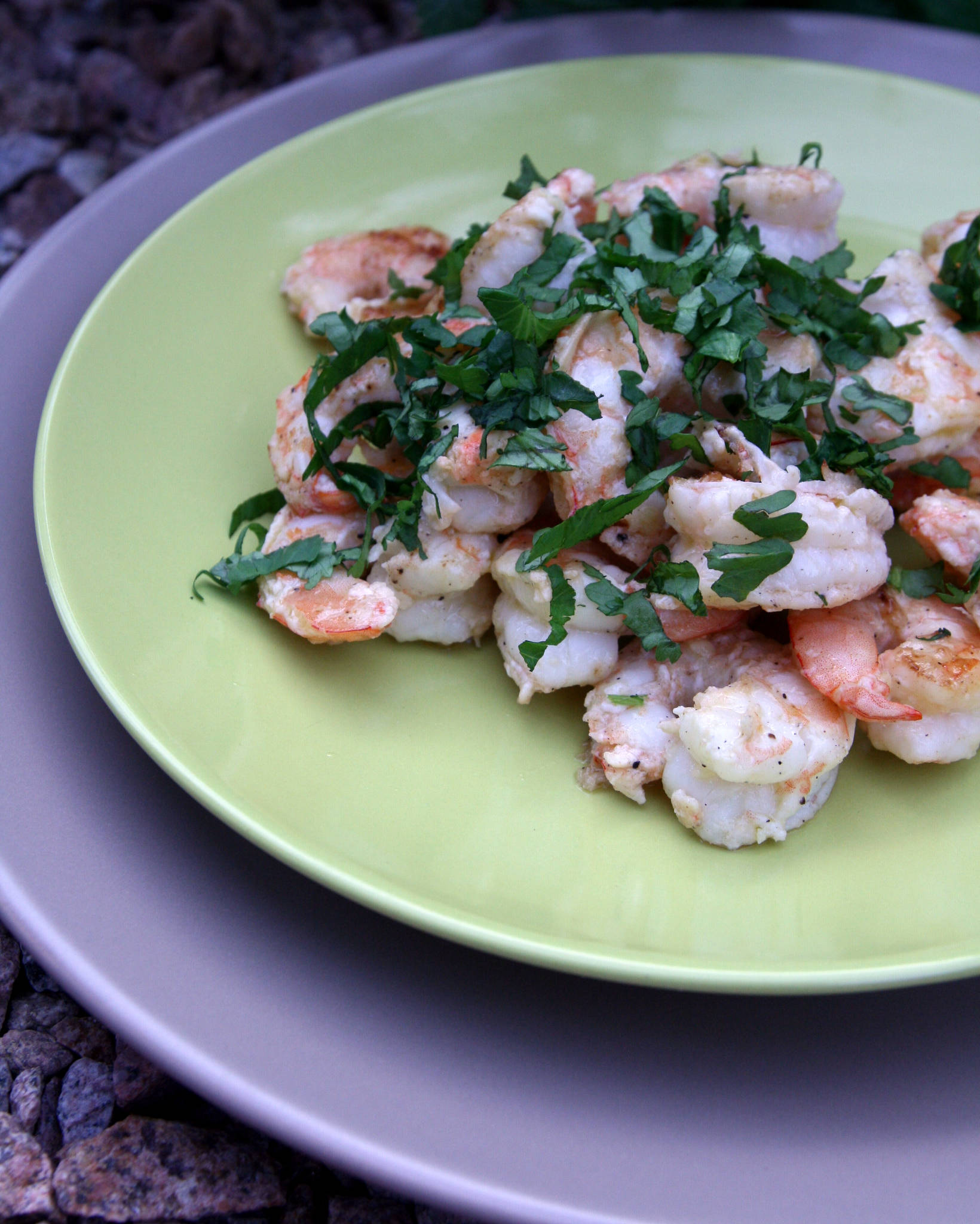 Gambas gingembre et citron vert, cuisson à la plancha