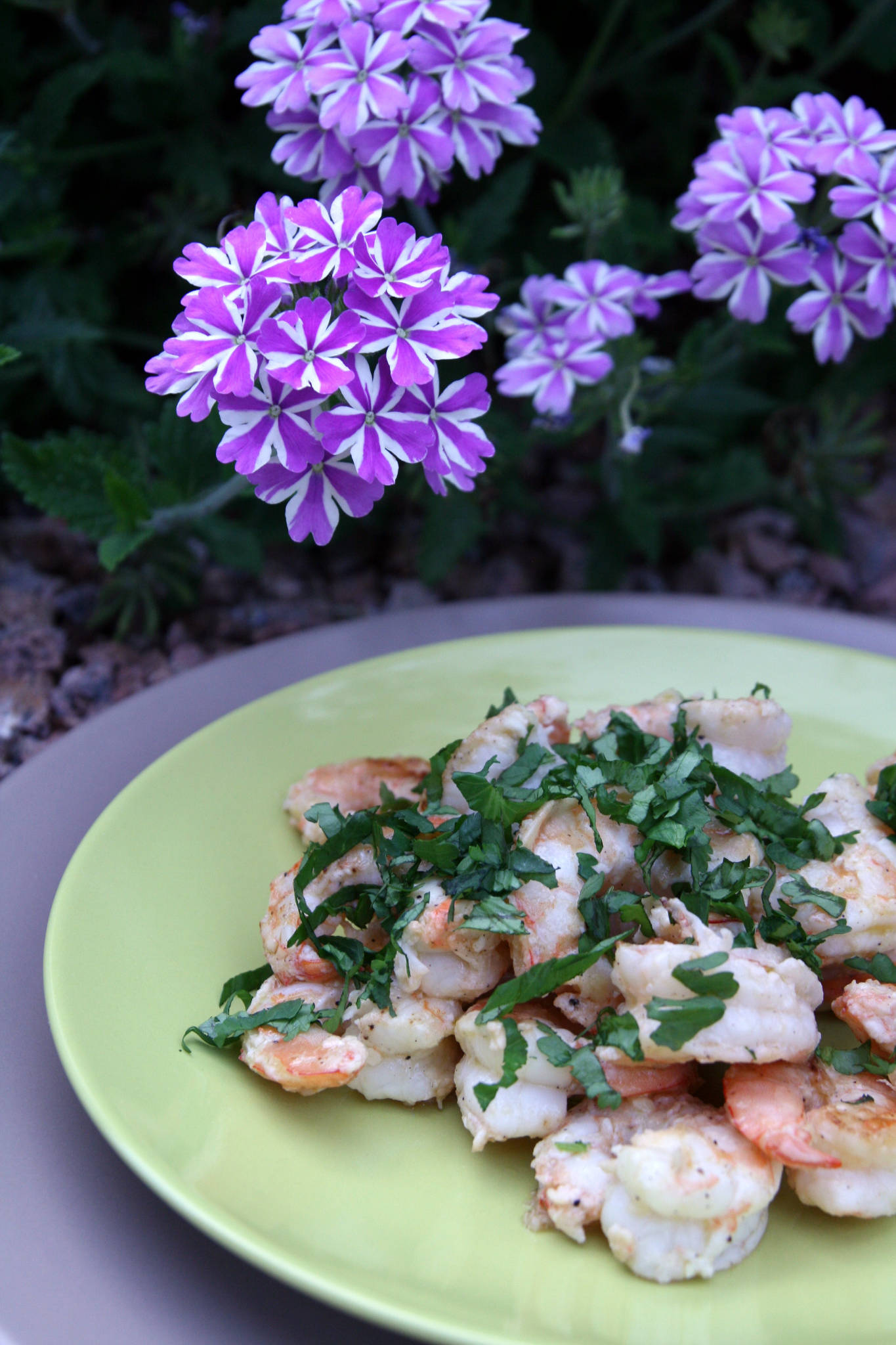 Gambas gingembre et citron vert, cuisson à la plancha