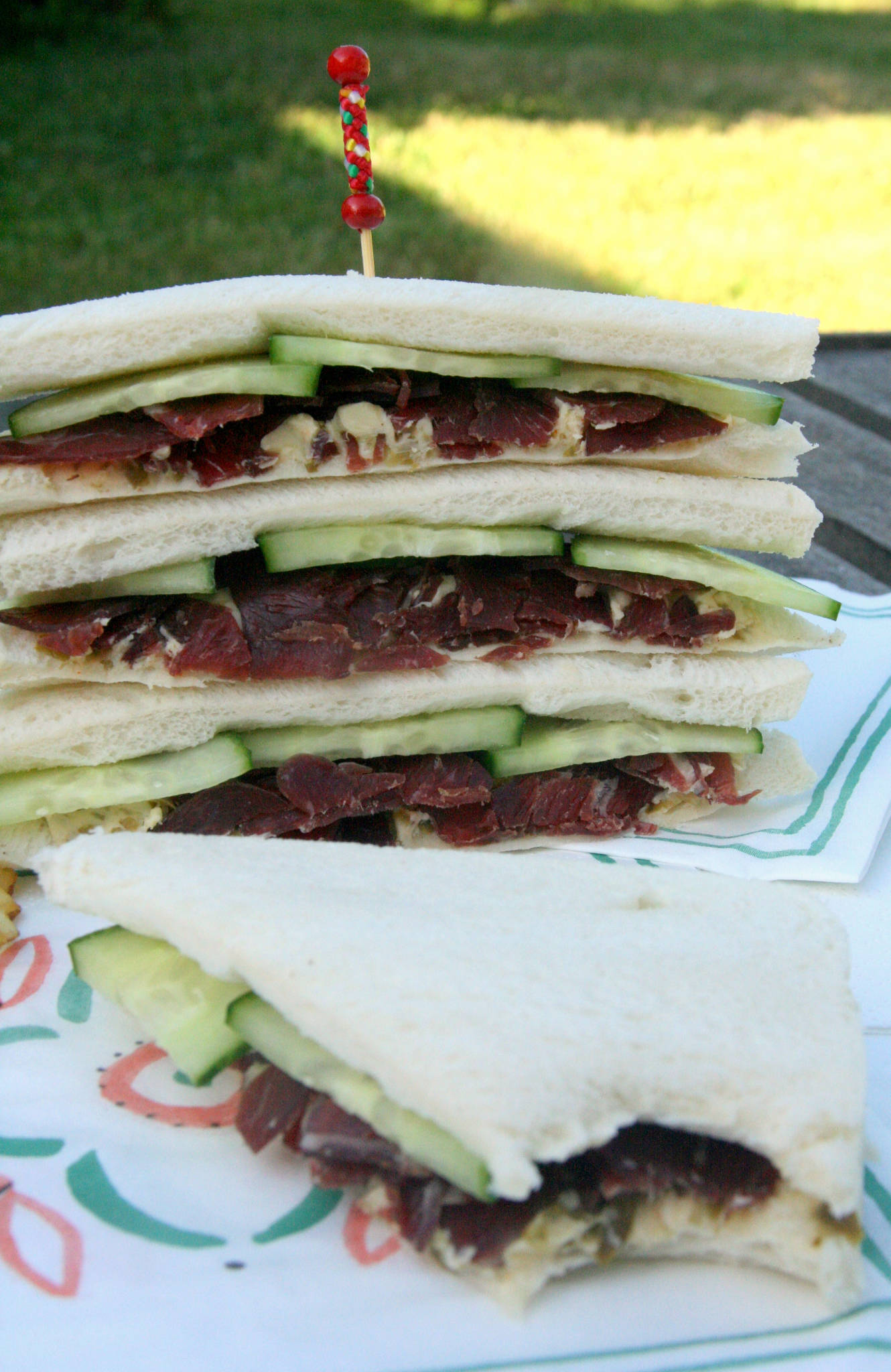 Club-sandwich câpres-bresaola
