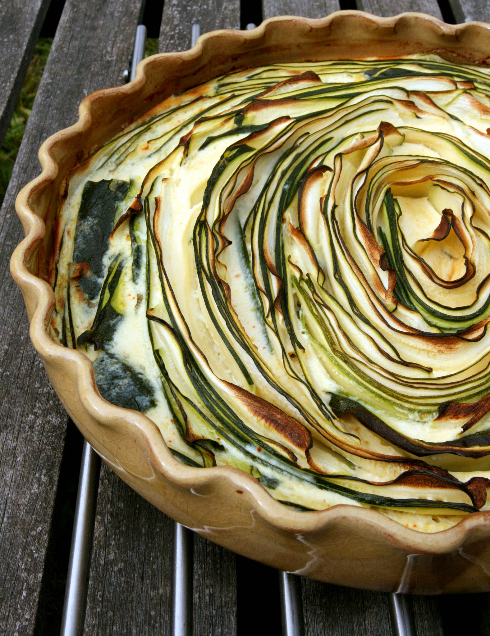 Tartatou spirale de courgettes au brocciu