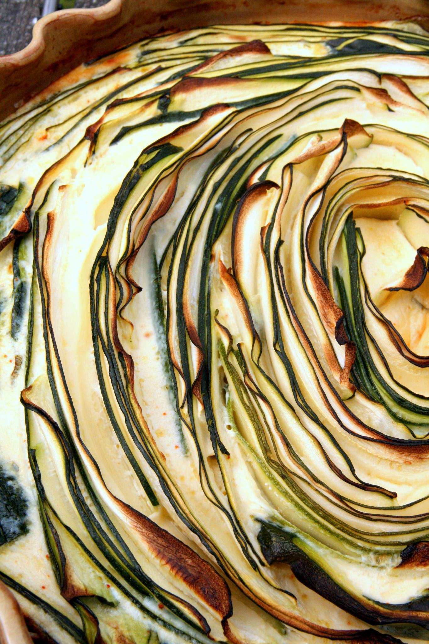 Tartatou spirale de courgettes au brocciu