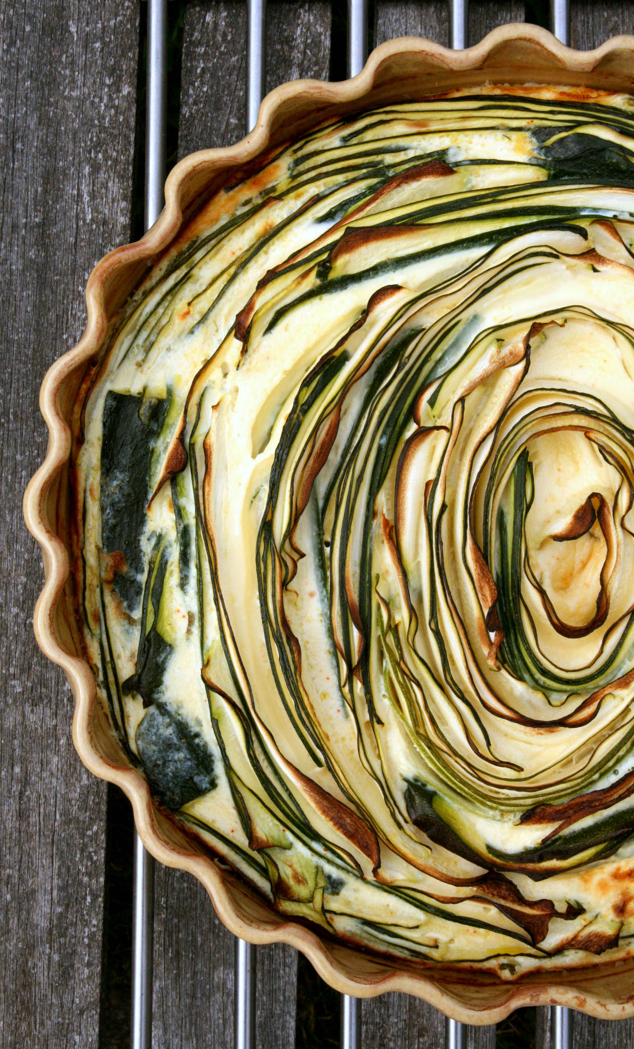 Tartatou spirale de courgettes au brocciu