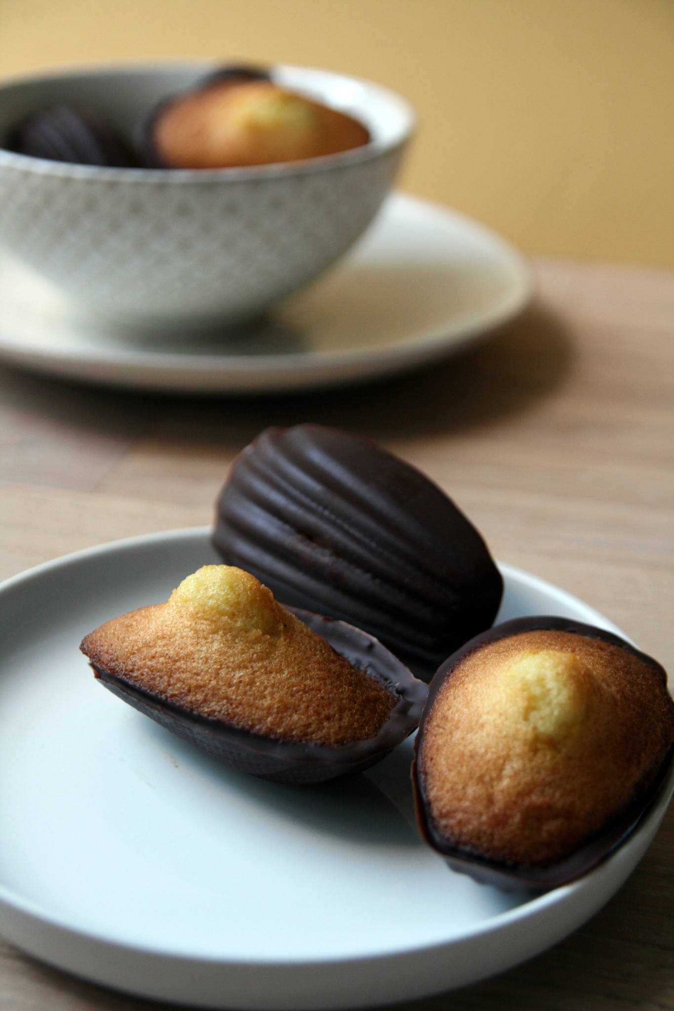 Madeleines au chocolat