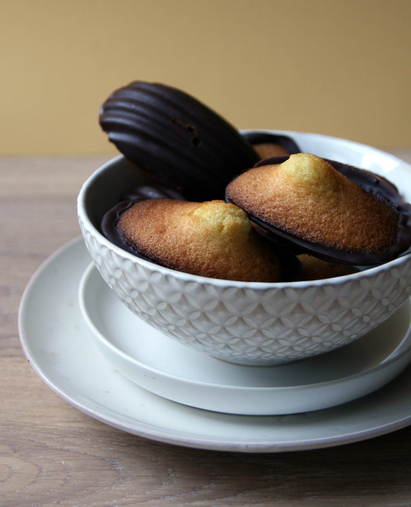 Madeleines au chocolat