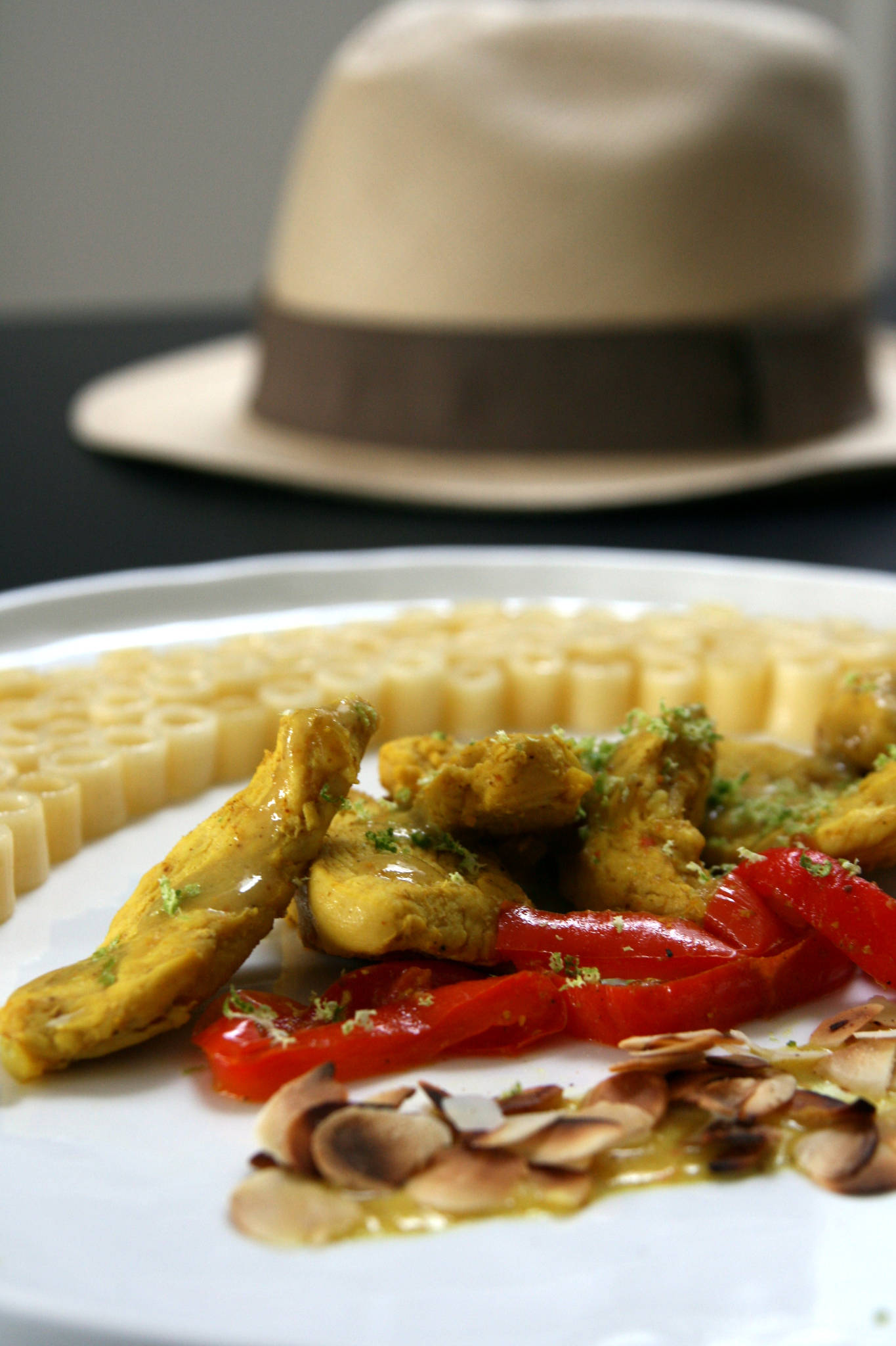 Poulet au curry et aux poivrons