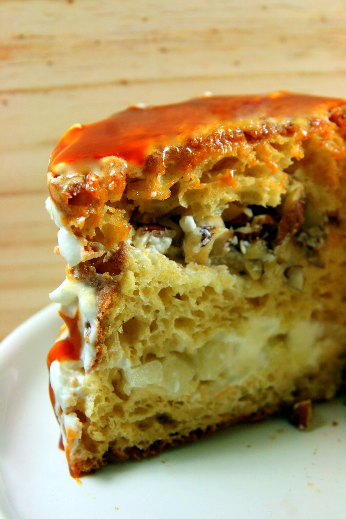 Gateau De Savoie Comme Un Layer Cake Caramel Poire Et Noisette