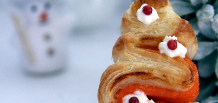 Sapins feuilletés à la truite fumée