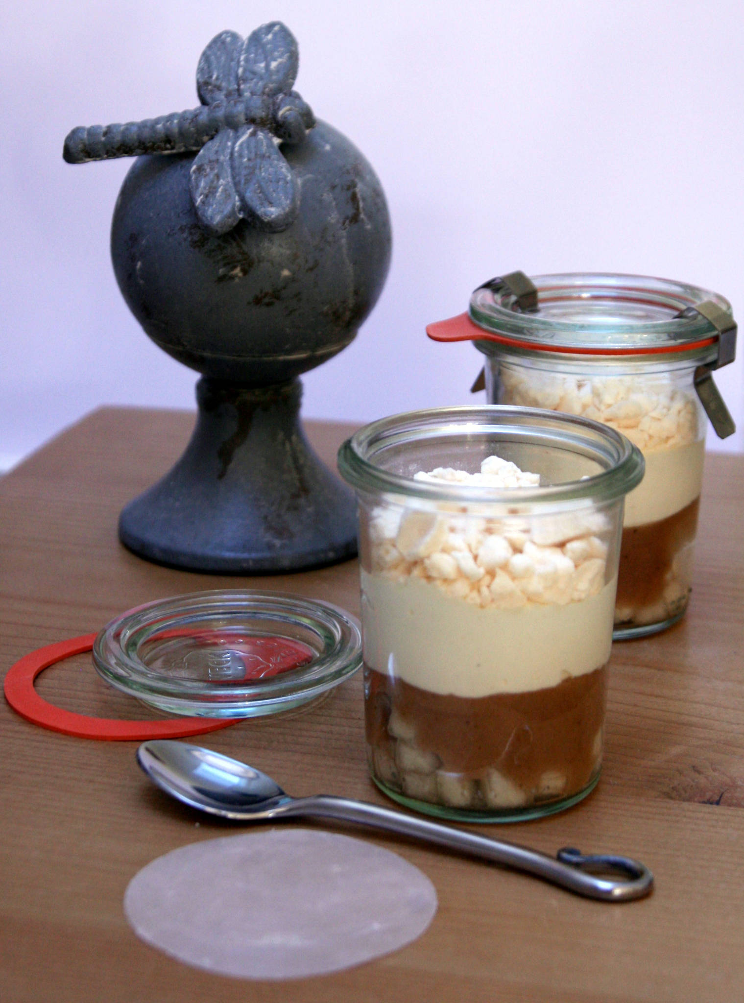 Verrine inspiration Mont-Blanc : poire & marron