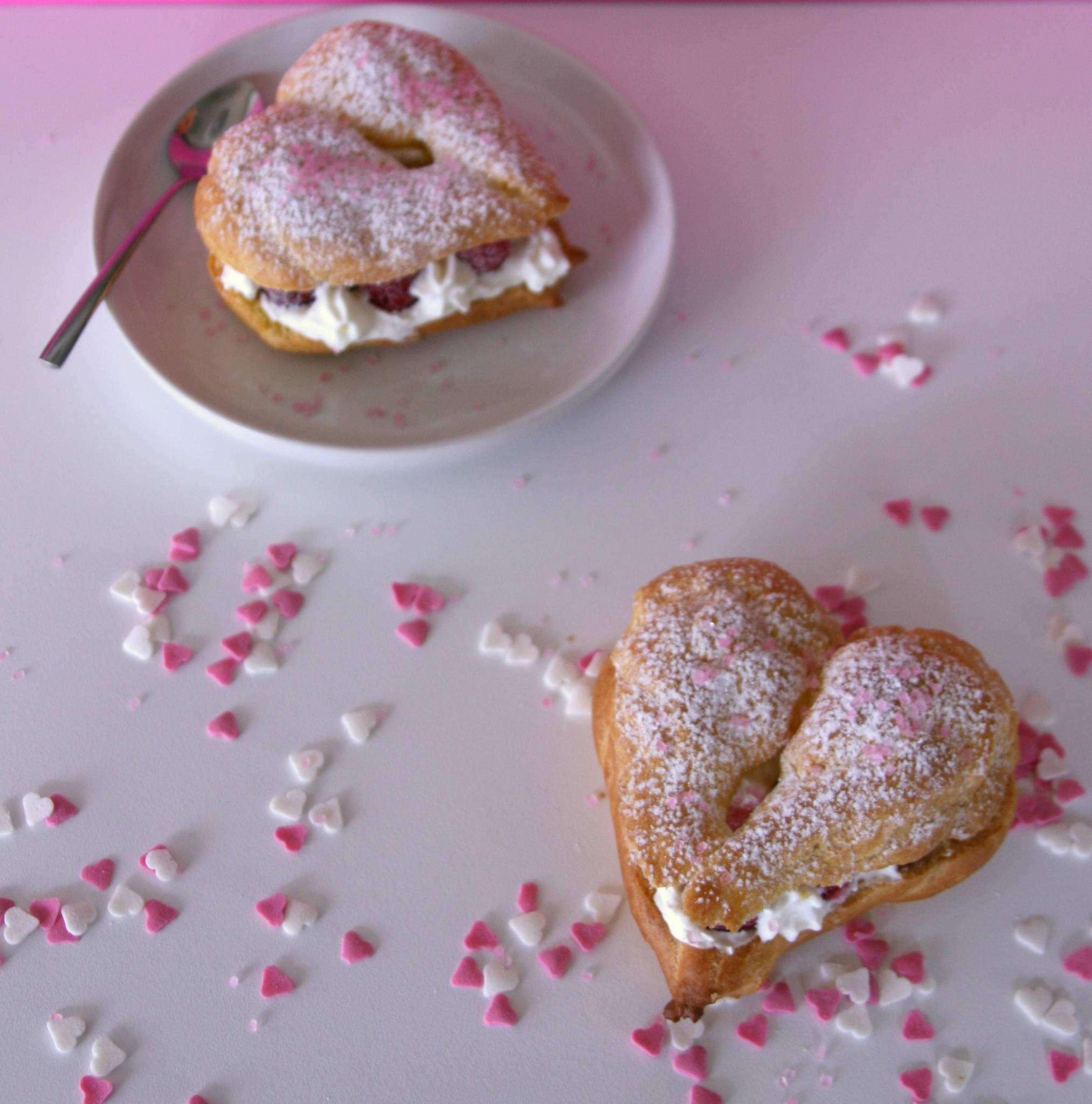 Chou des amoureux chantilly framboise