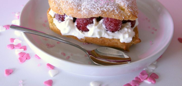 Chou des amoureux chantilly framboise