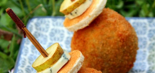 Cromesqui à la Fourme d'Ambert et à la poire