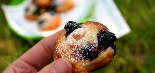 Mini-escargots feuilletés aux myrtilles