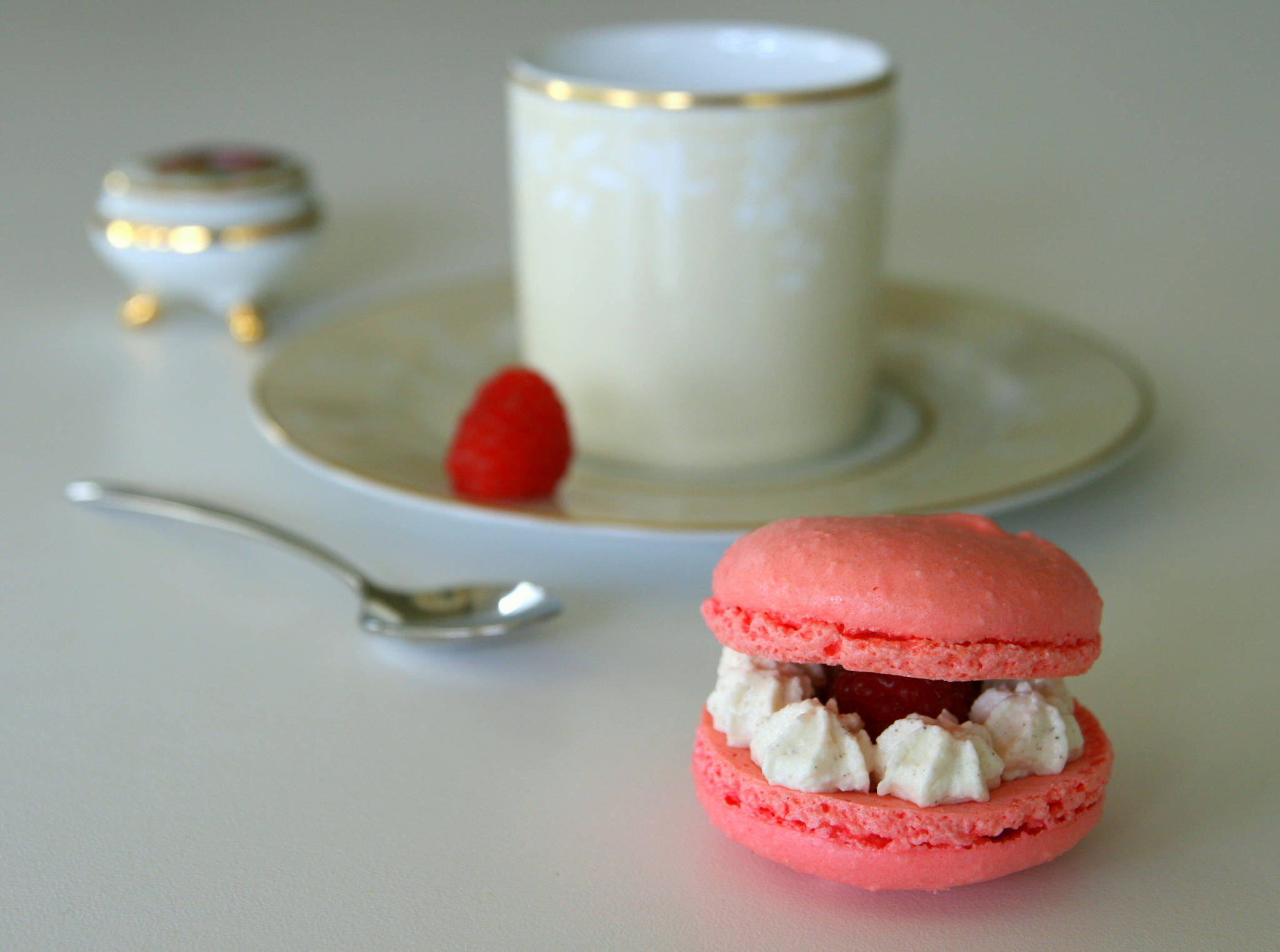 Macaron chantilly & framboise