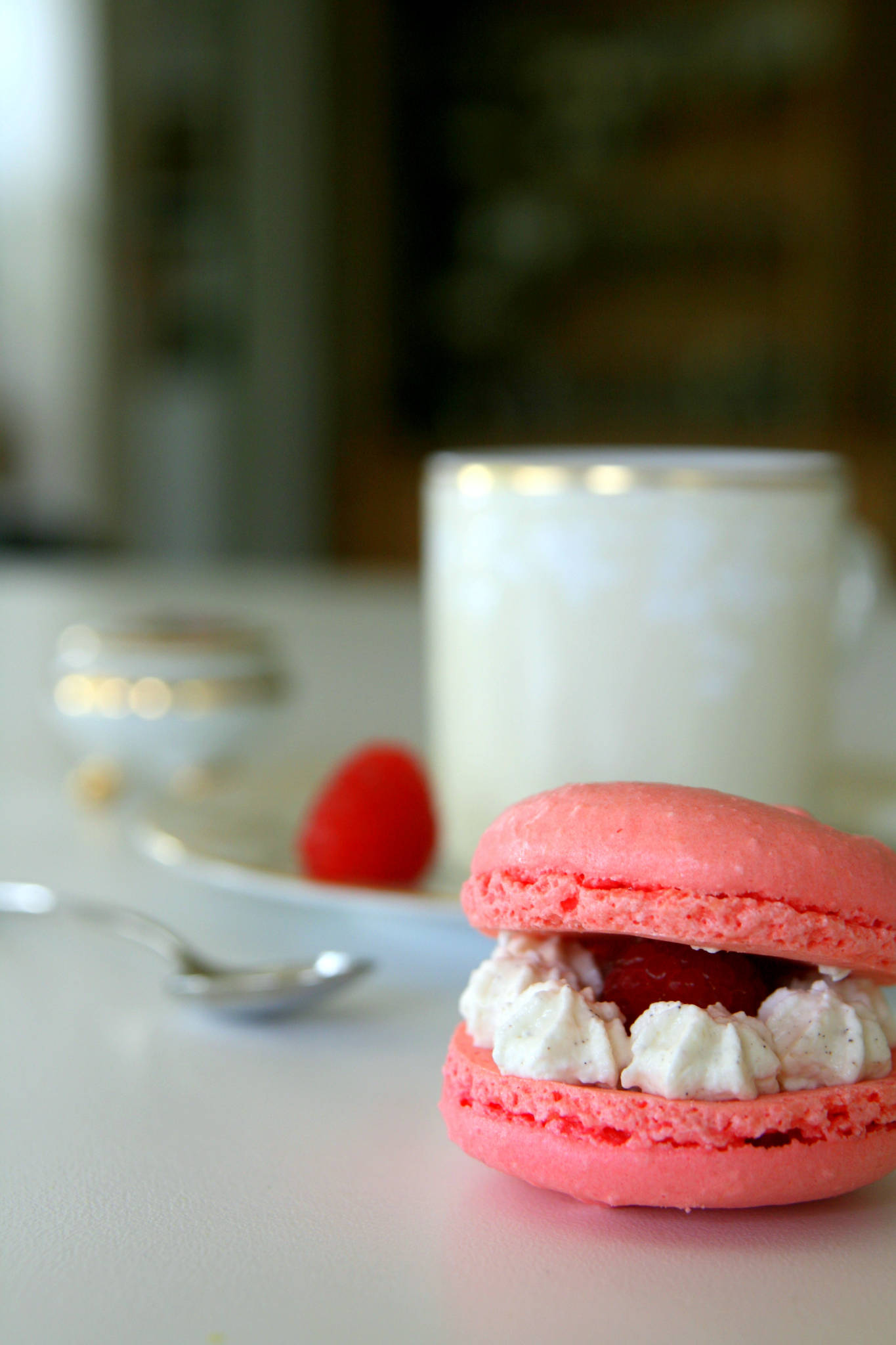 Macaron chantilly & framboise