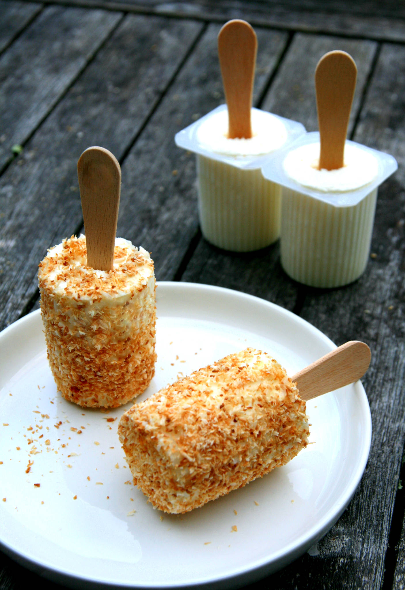 Petit-suisse glacé à la noix de coco