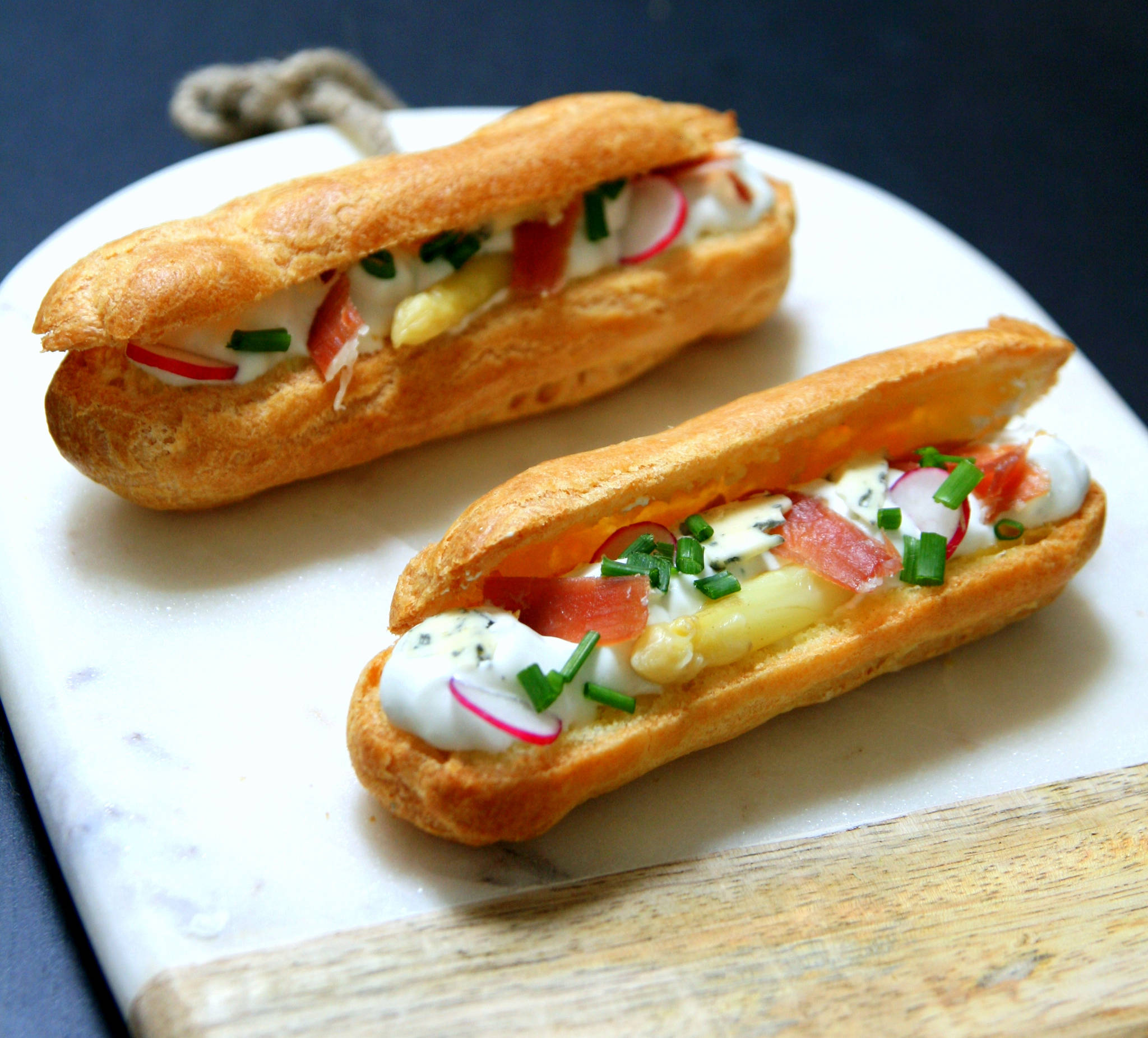 Eclairs apéritifs à la fourme d'Ambert