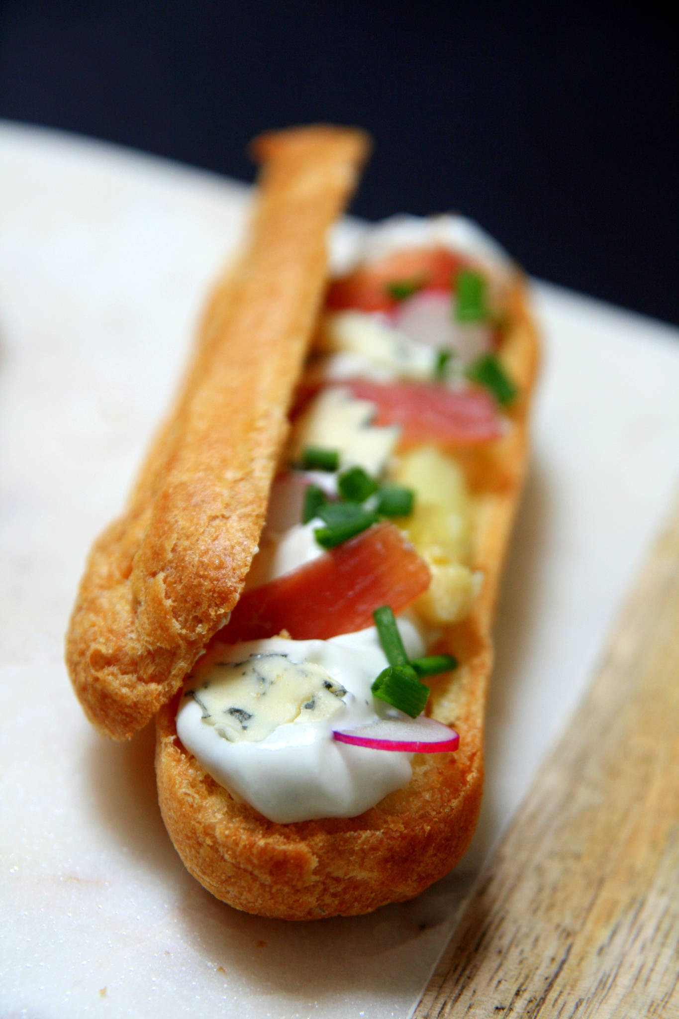 Eclairs apéritifs à la fourme d'Ambert