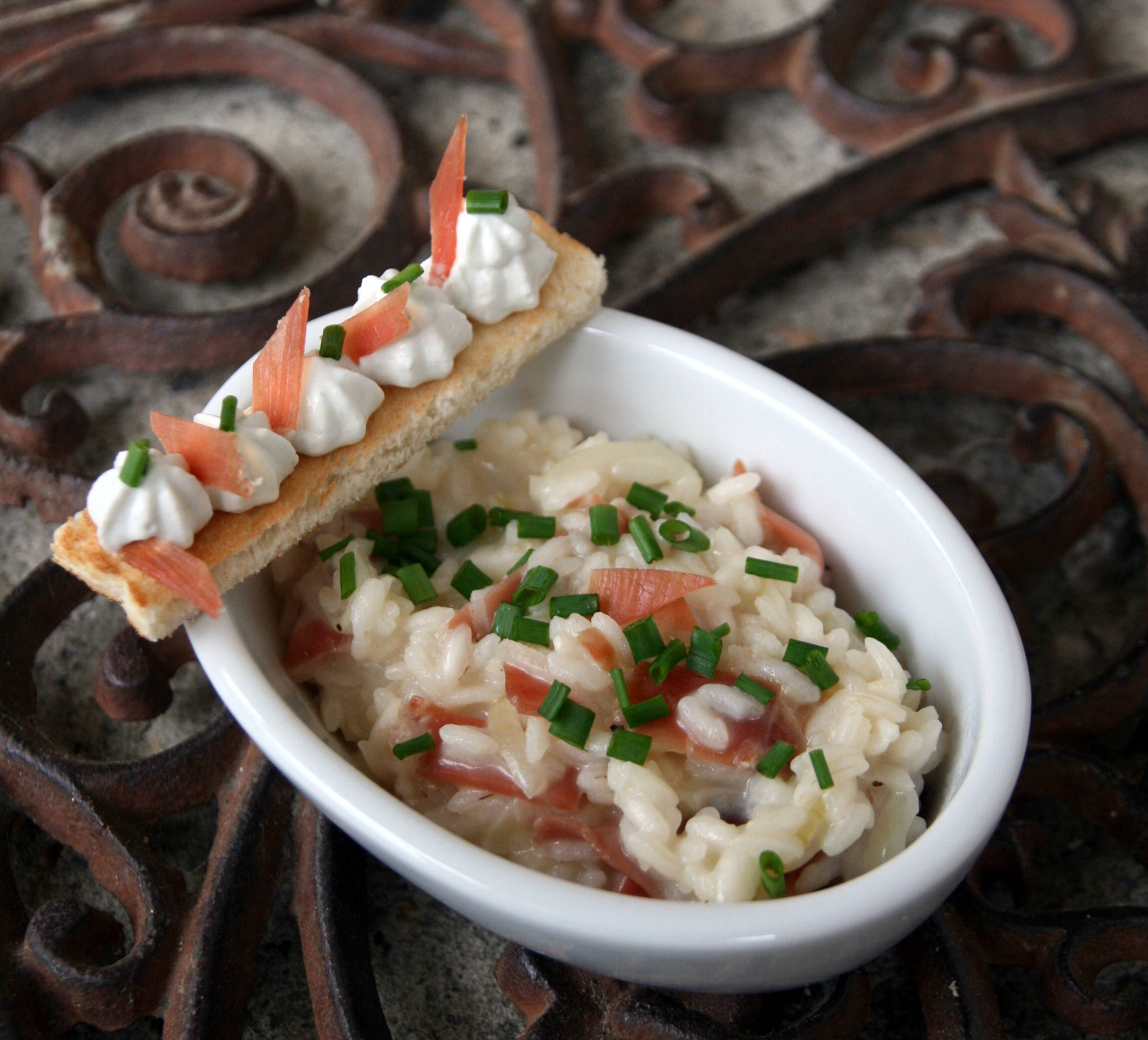 Risotto au jambon de Bayonne