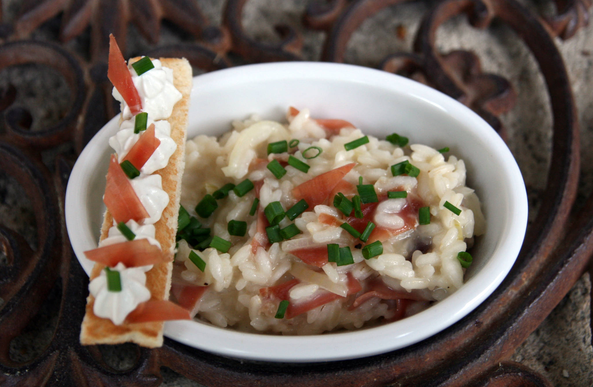 Risotto au jambon de Bayonne