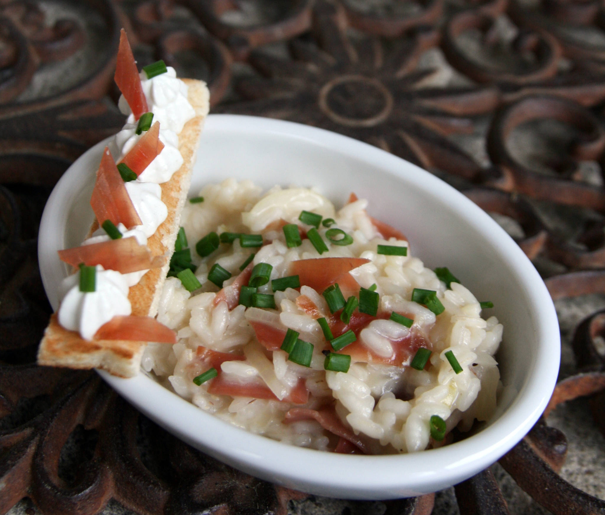 Risotto au jambon de Bayonne