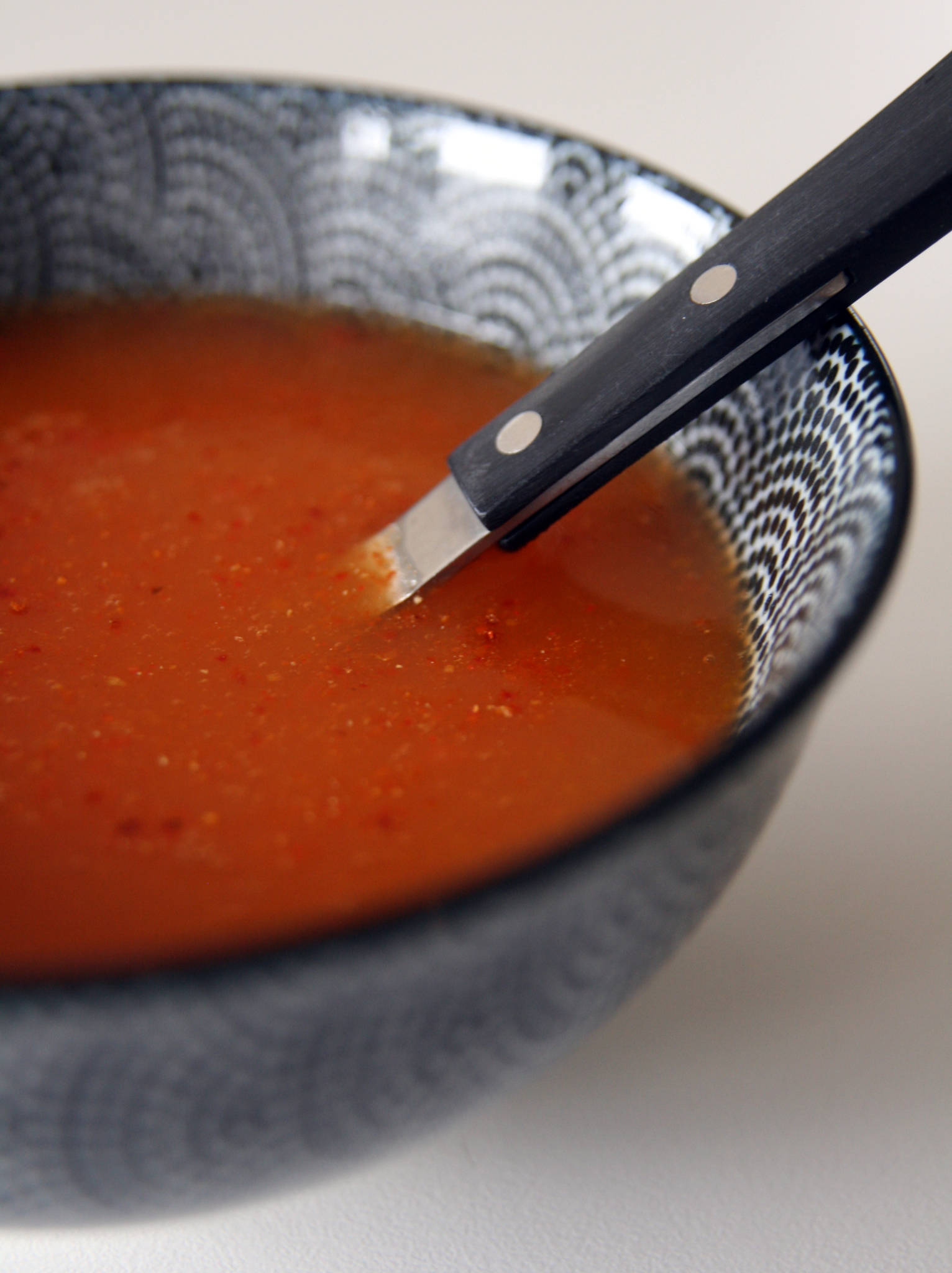 Soupe au poivron rouge