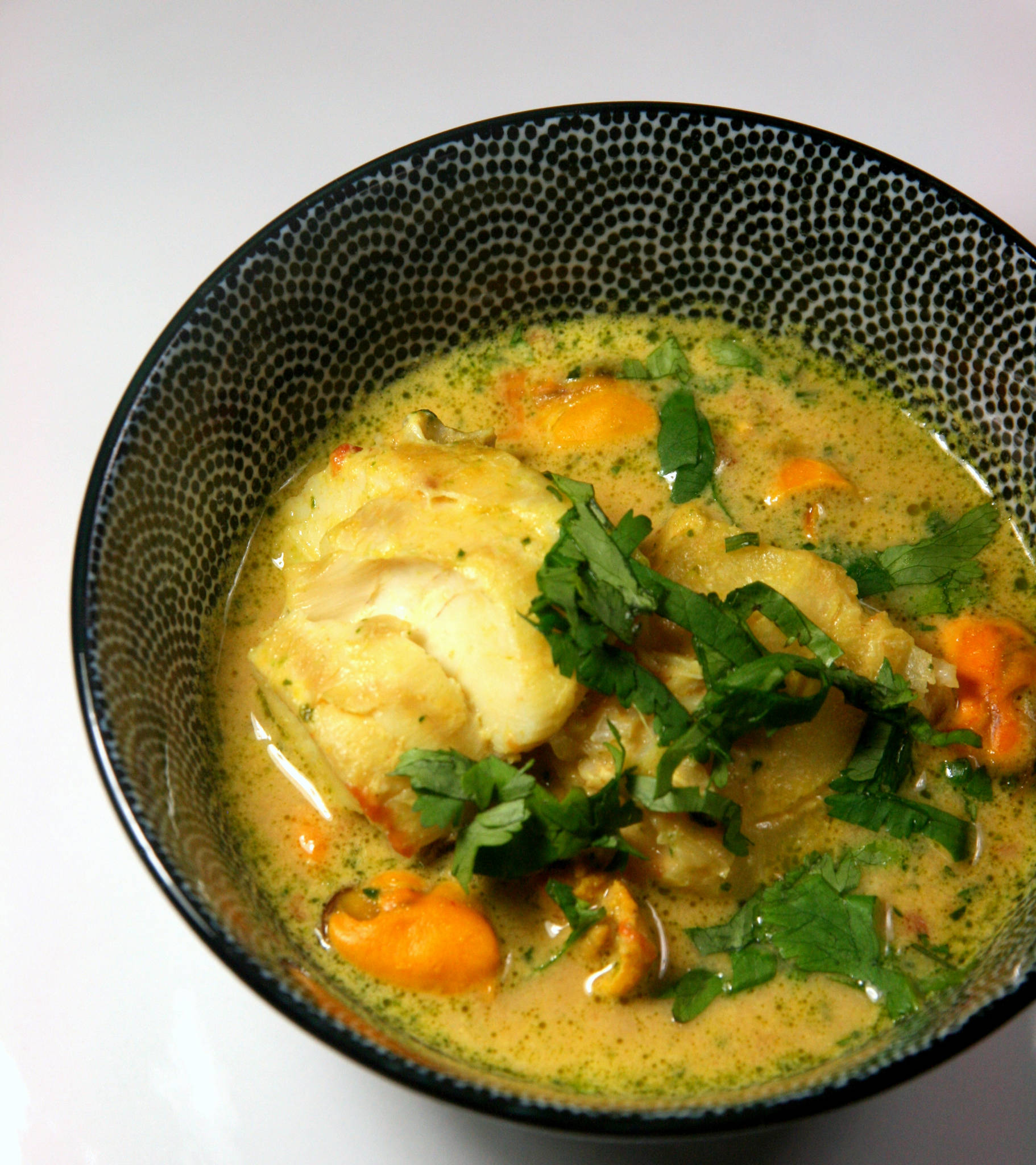 Curry de cabillaud aux moules