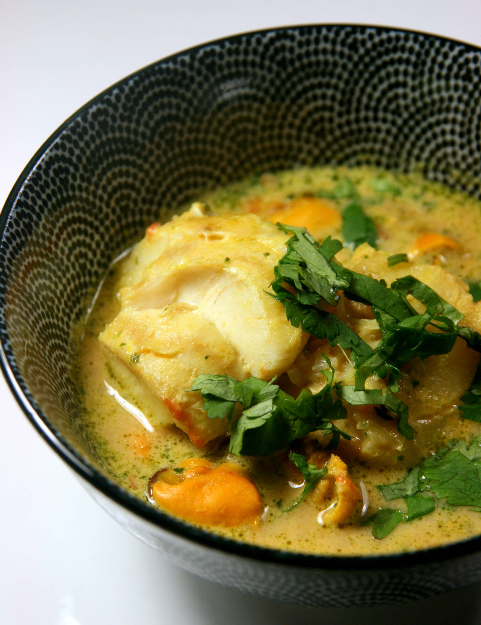 Curry de cabillaud aux moules