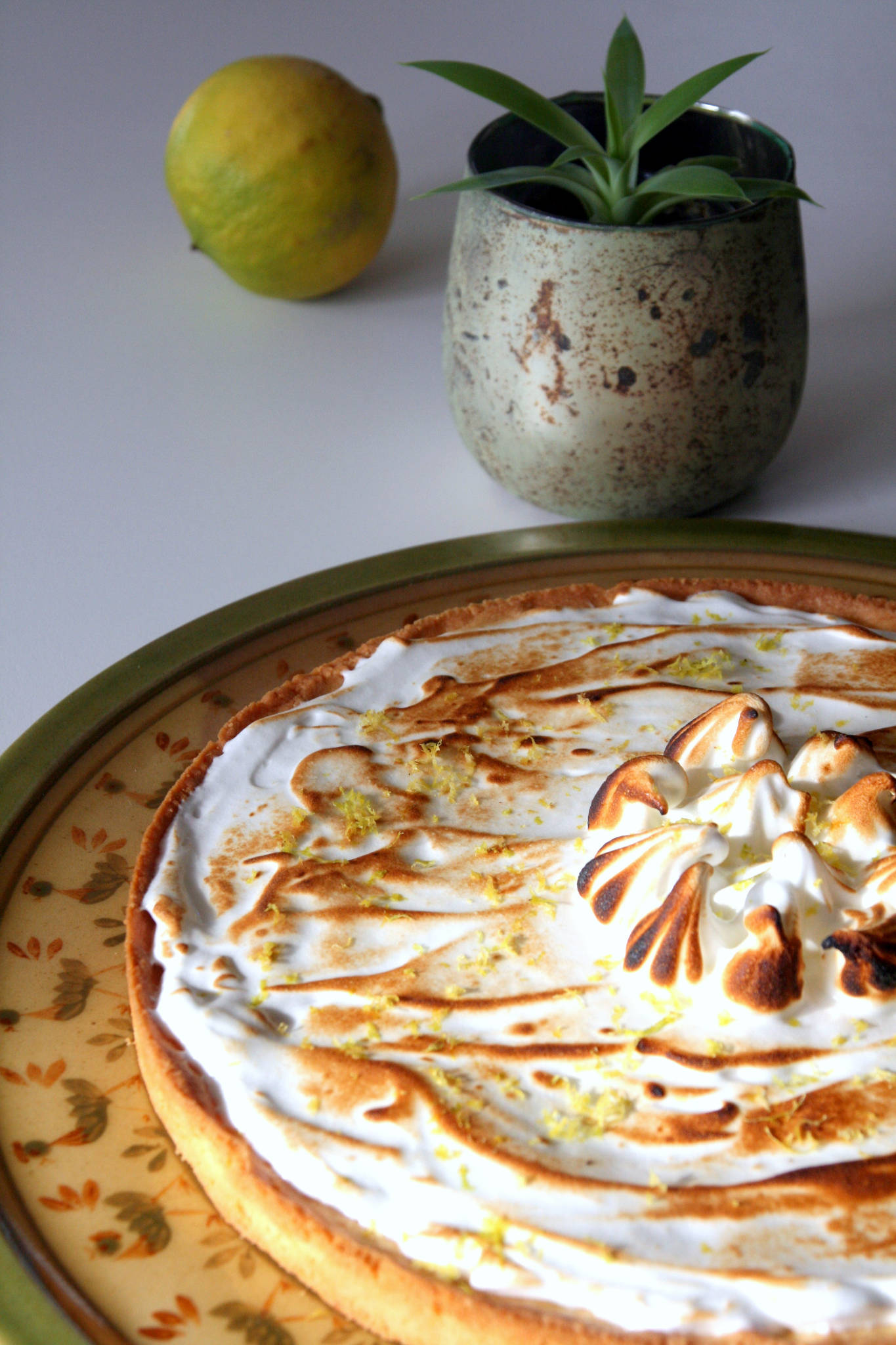 Tarte meringuée au citron bergamote