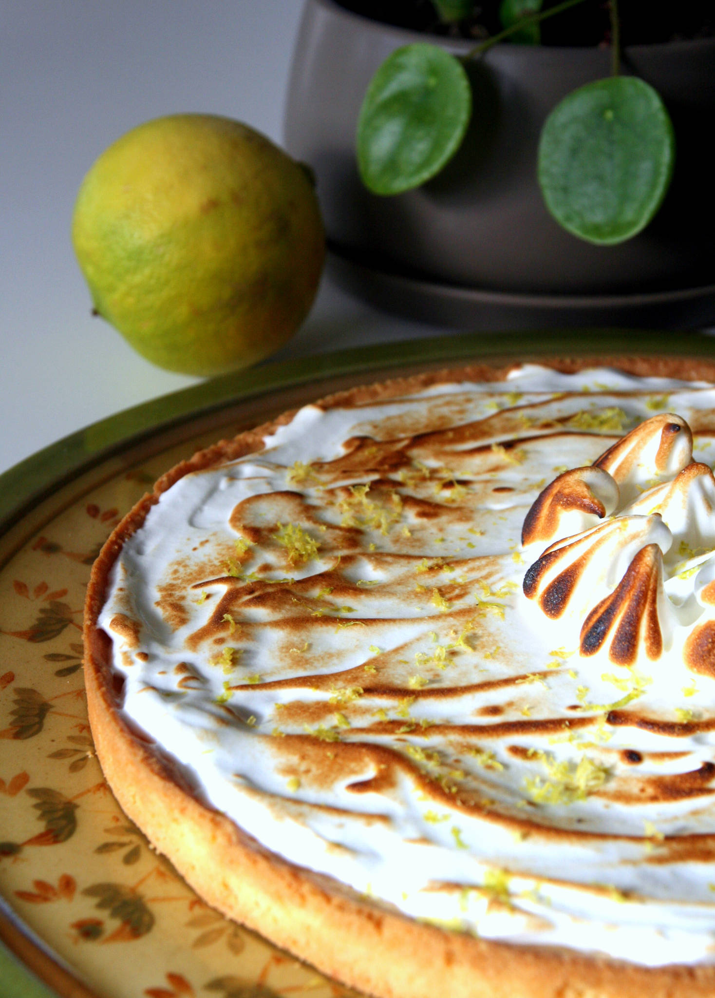 Tarte meringuée au citron bergamote