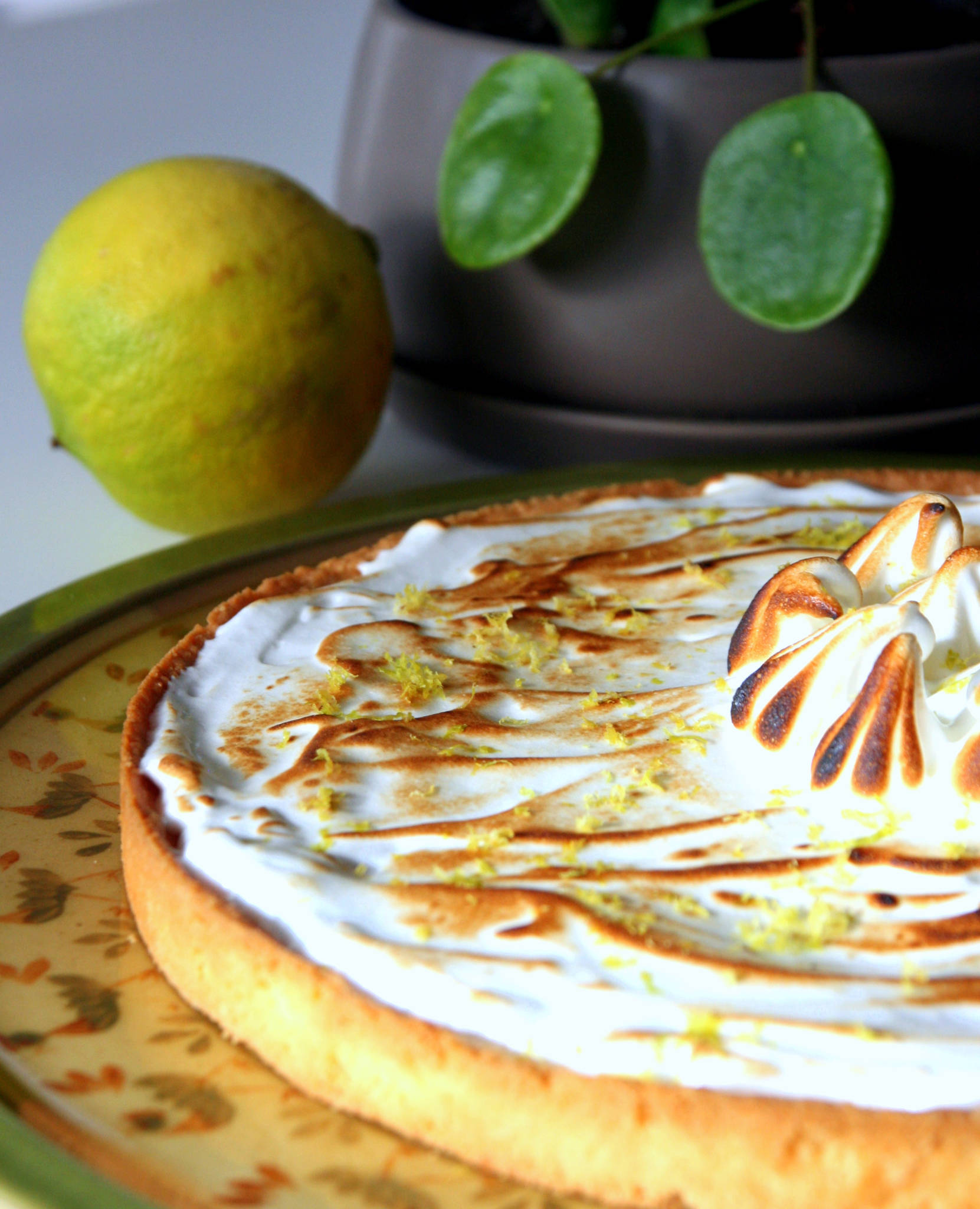 Tarte meringuée au citron bergamote