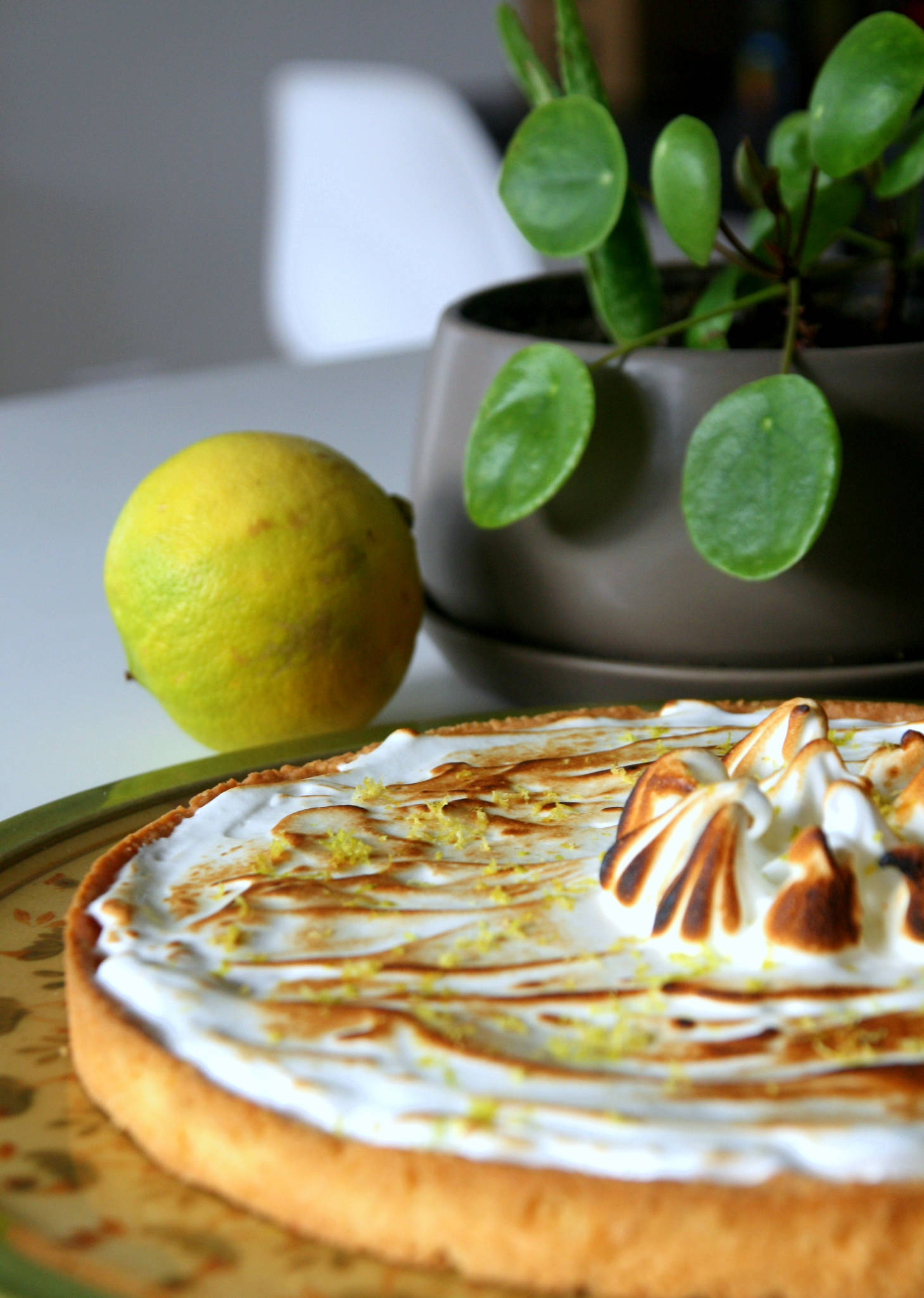 Tarte meringuée au citron bergamote