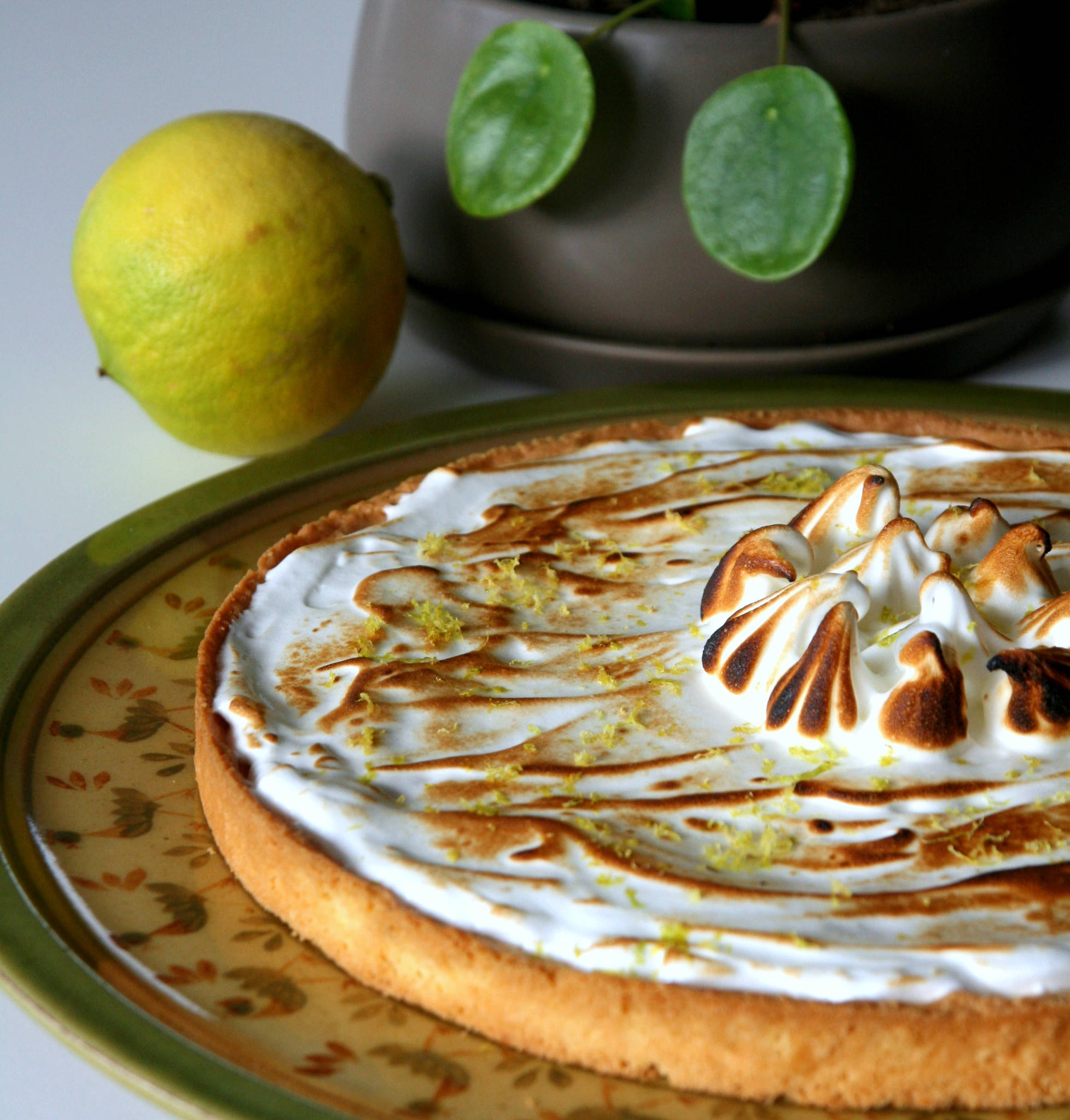 Tarte meringuée au citron bergamote