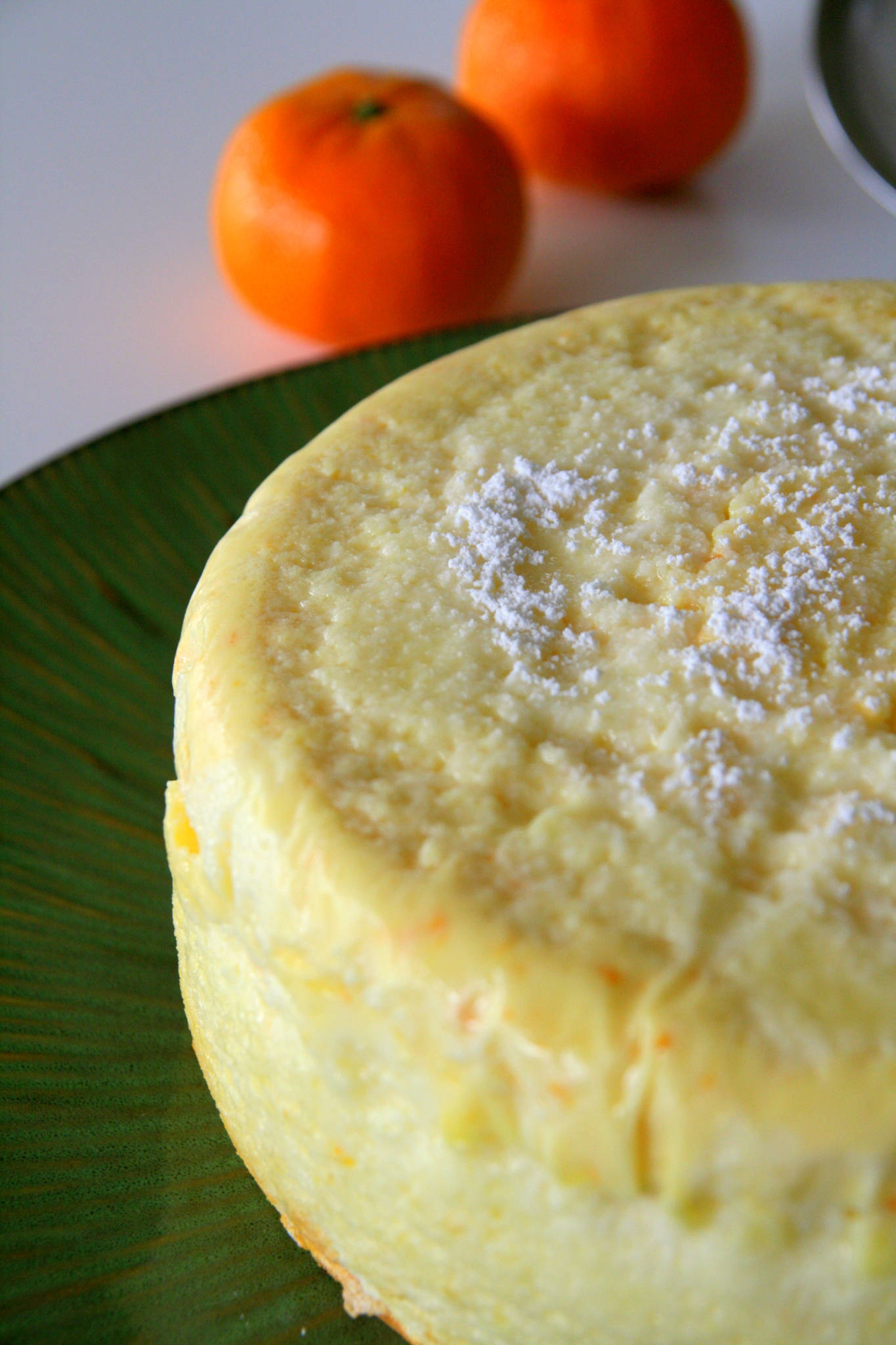 Cheesecake japonais à la mandarine