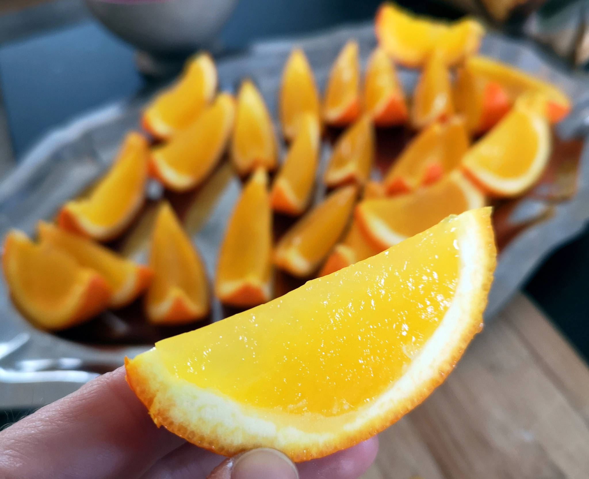 Orange & vodka jelly