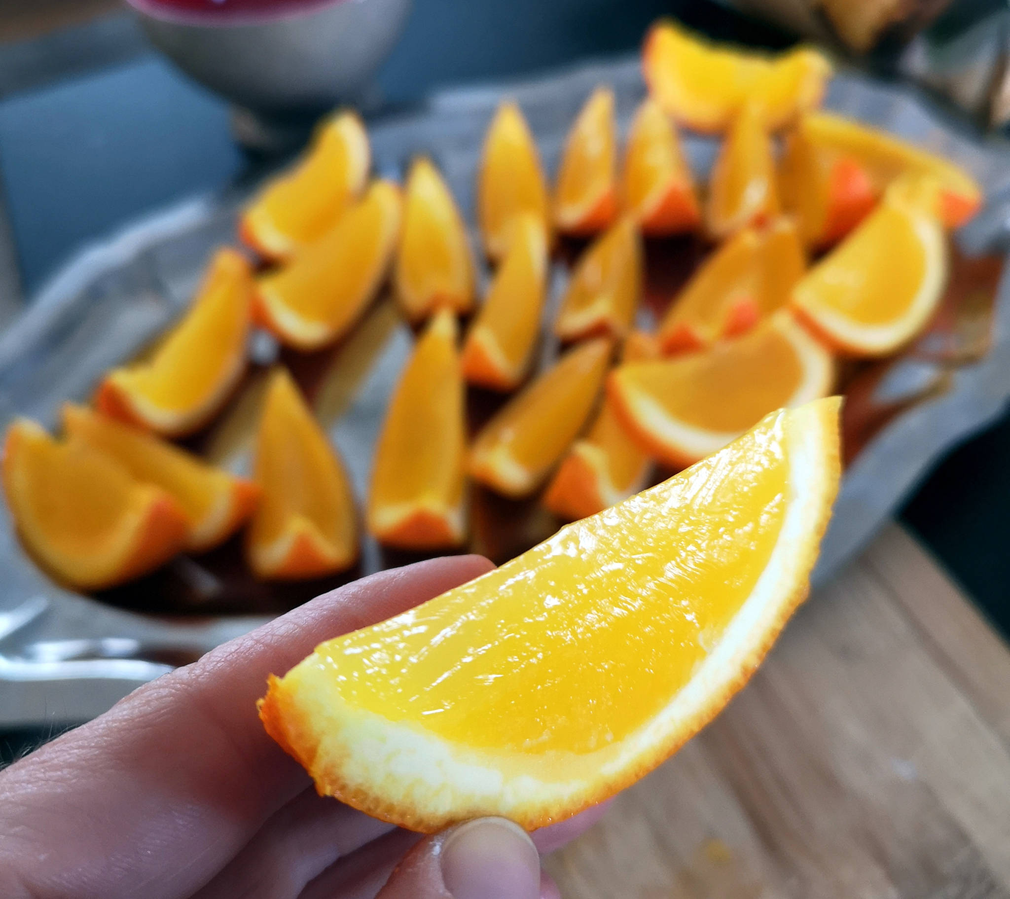 Orange & vodka jelly