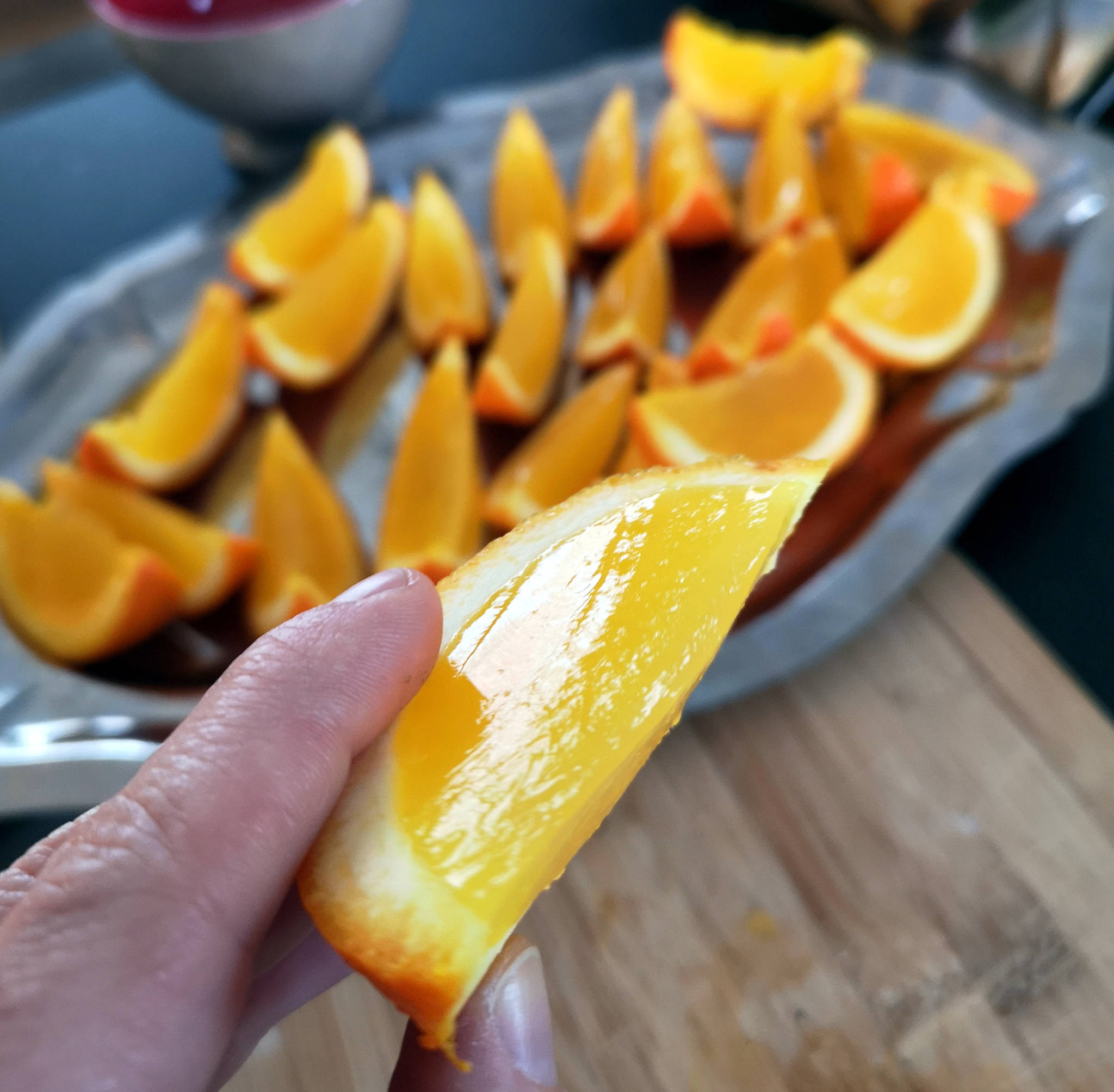 Orange & vodka jelly