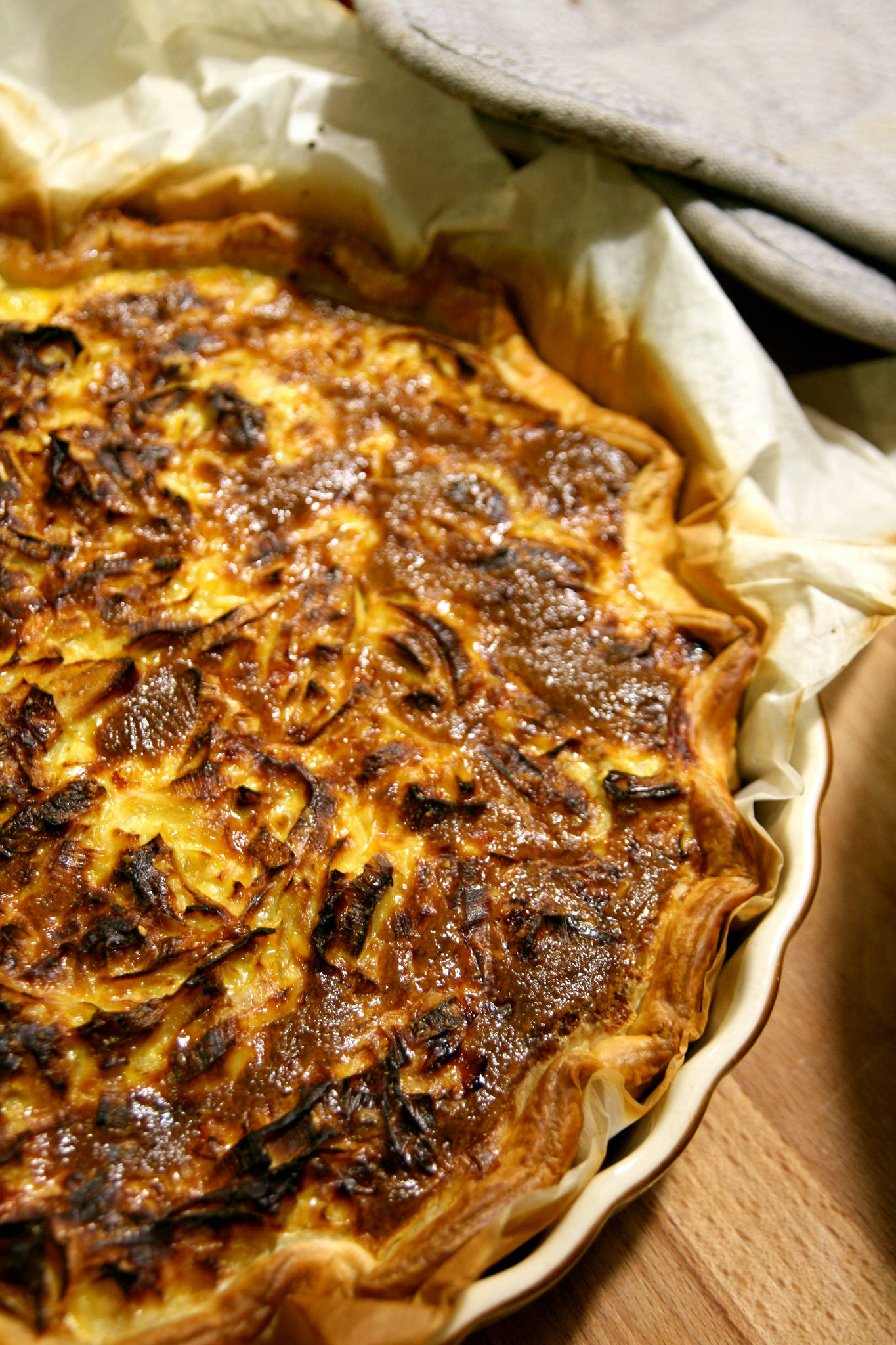 Tarte gourmande aux poireaux & curry