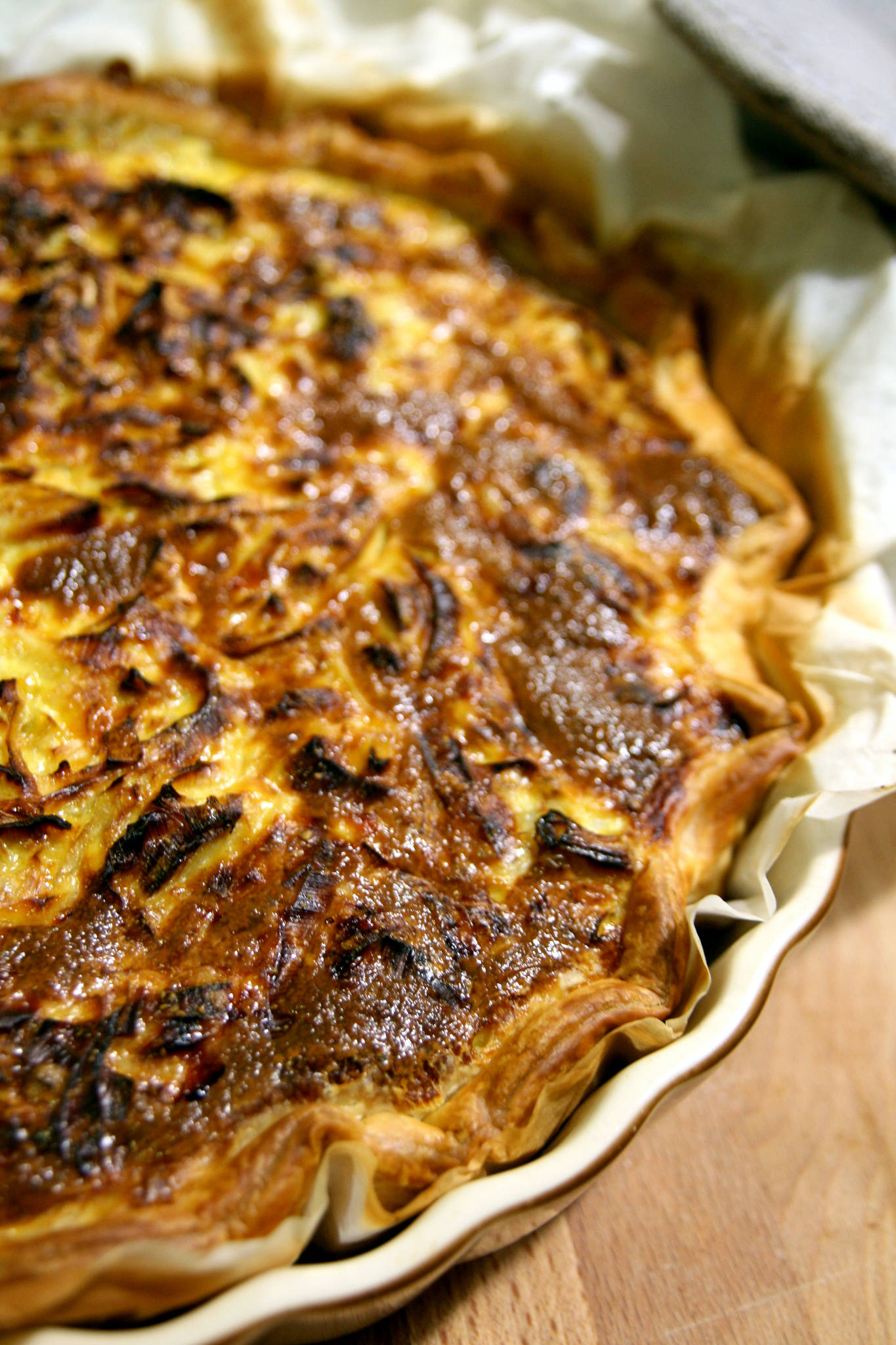 Tarte gourmande aux poireaux & curry