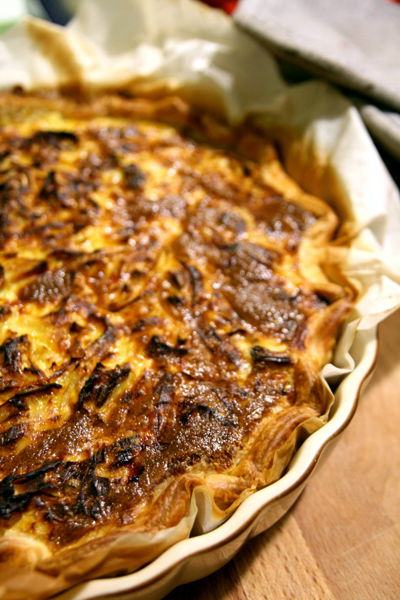 Tarte gourmande aux poireaux & curry