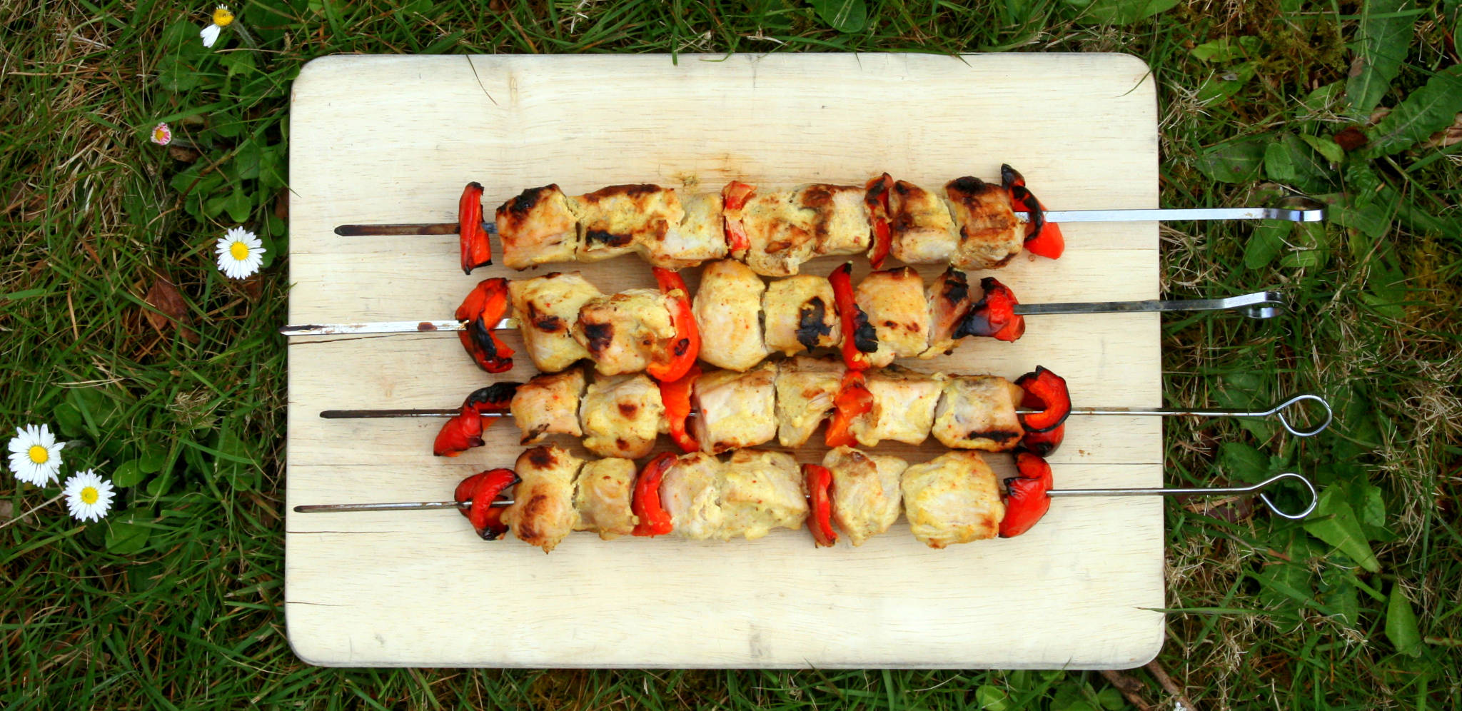 Brochettes de dinde au curry