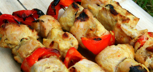 Brochettes de dinde au curry