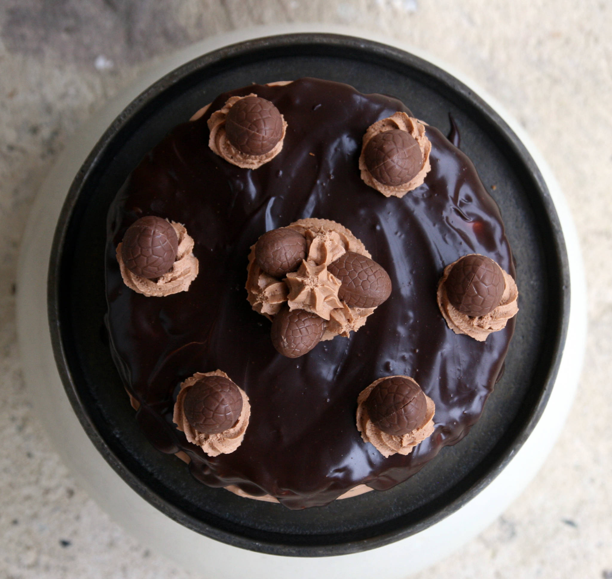 Layer cake chocolat & amande (sans gluten)