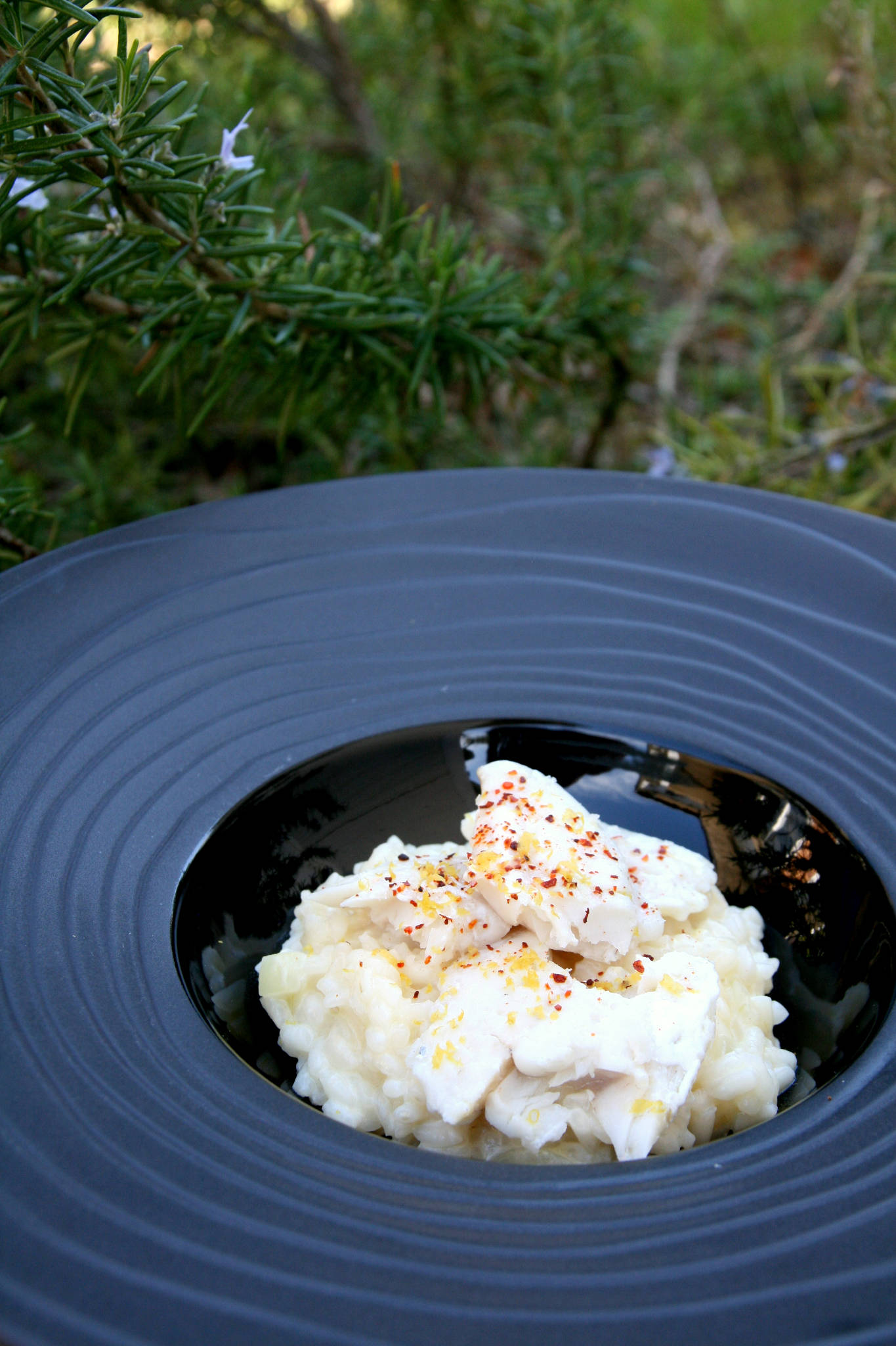 Risotto au poisson blanc